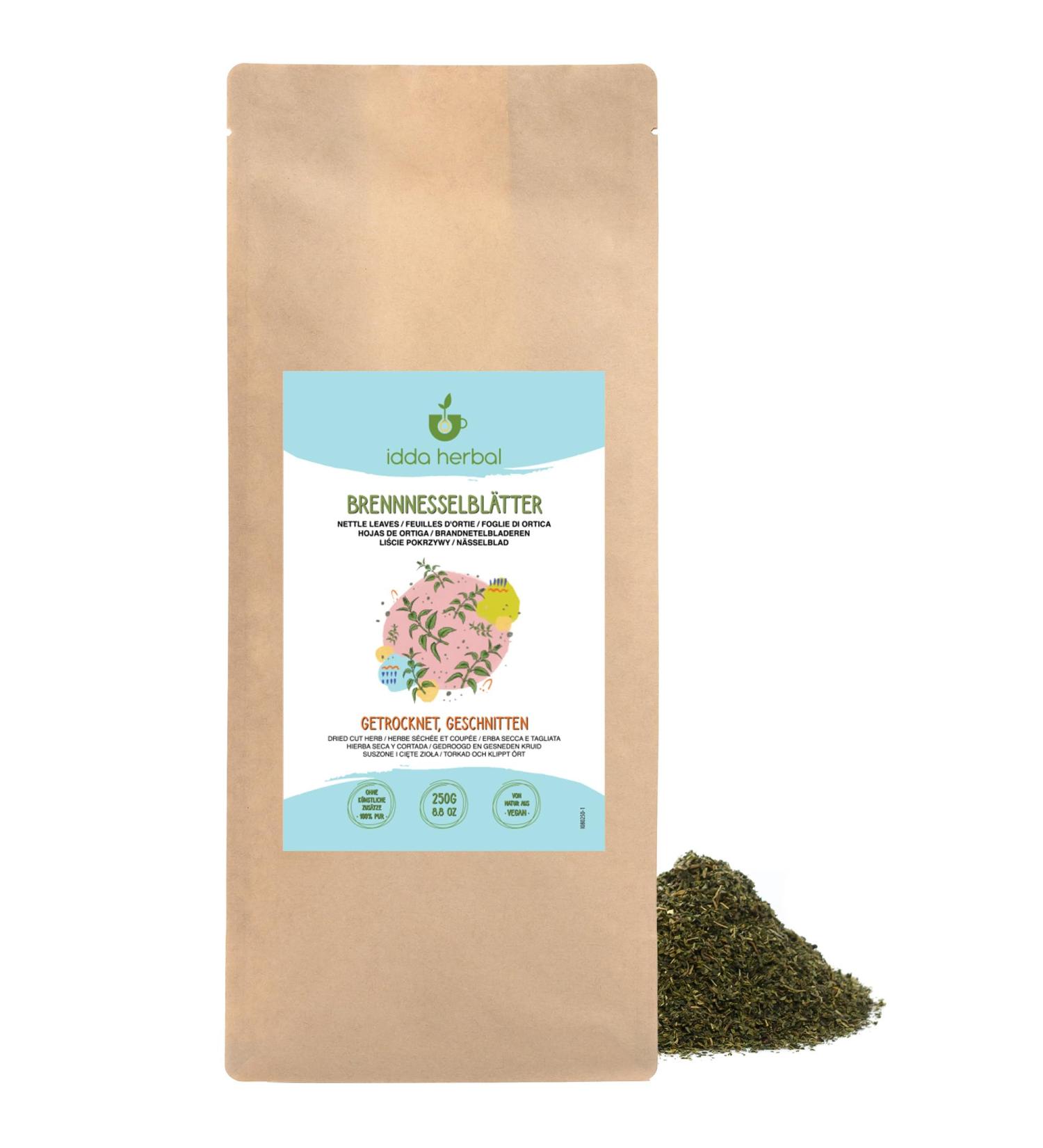 Nettle Herb (250g) Loose Tea Delicately Dried and Cut Nettle Leaves 100% Natural and Pure for Herbal Tea Preparation Nettle Herbal Tea Herbal Infusion - Buy Online on GoSupps.com