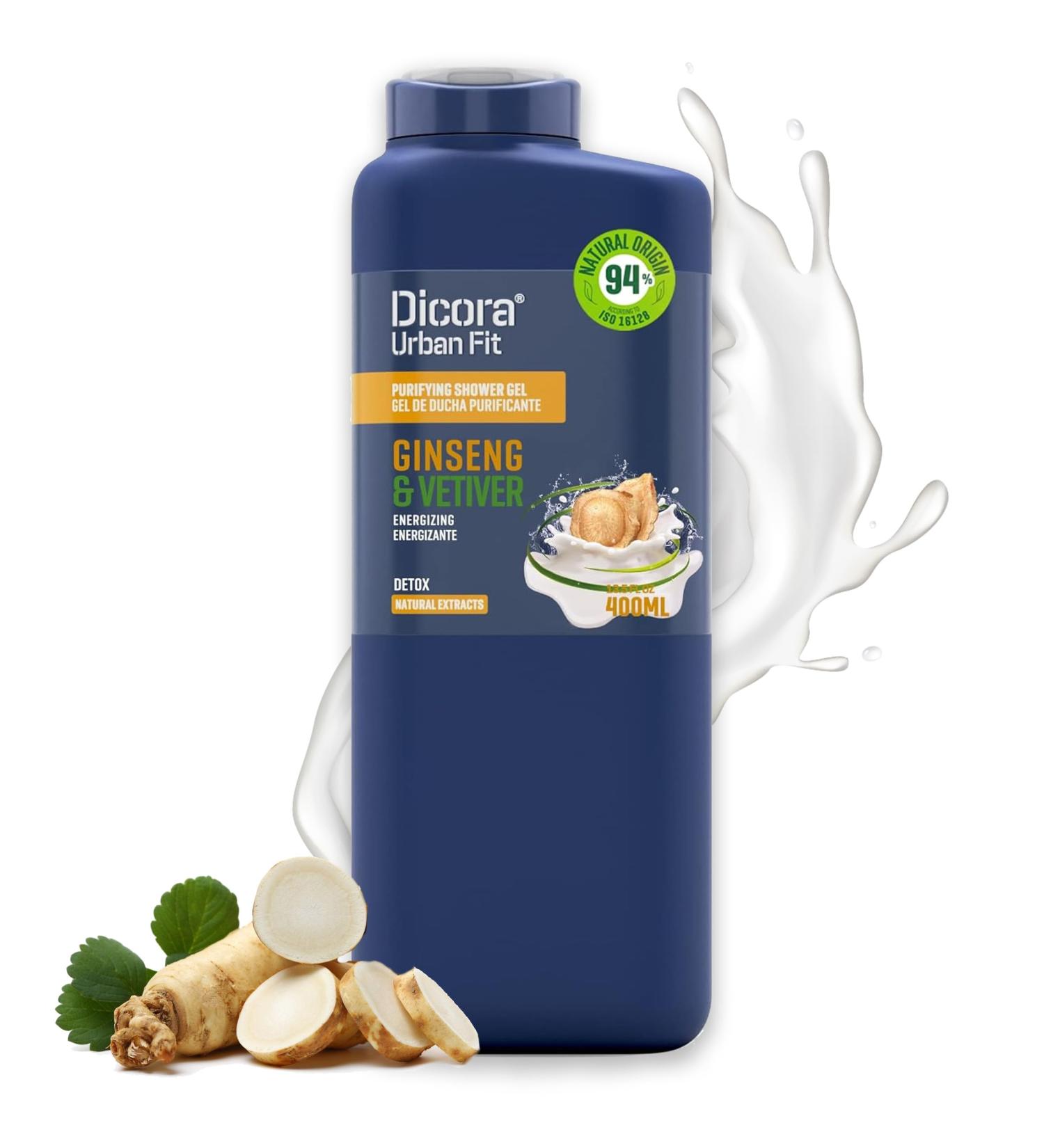  Dicora UrbanFit Dicora Energy Gingseng & Vetiver Bath Gel 400 ml - Buy Online on GoSupps.com