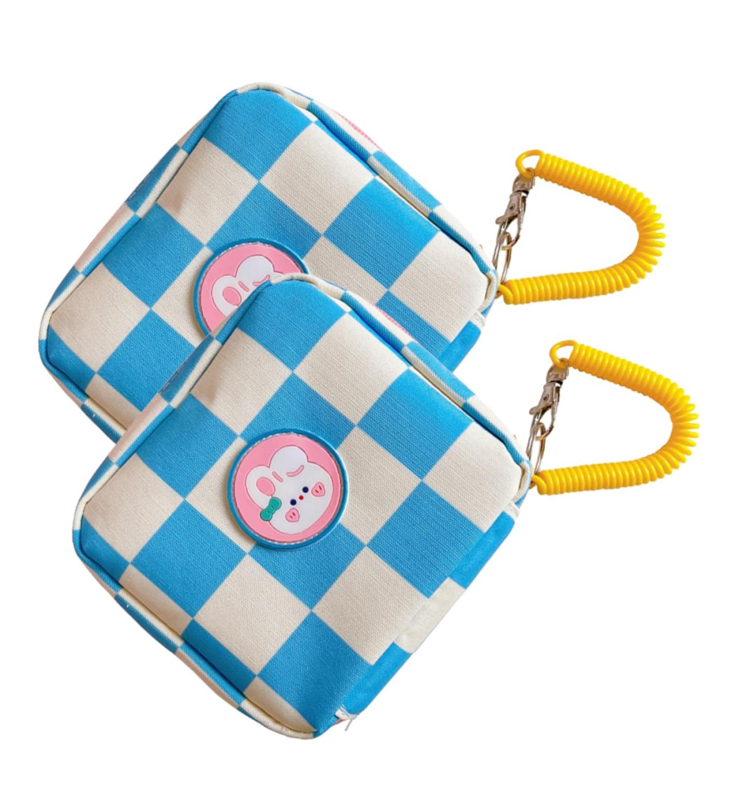 Healeved 2-Piece Hygiene Bag Set - Portable Cartoon Storage for Napkins Tampons & Coins | Adorable Menstruation Organizer for Girls - Buy Online on GoSupps.com