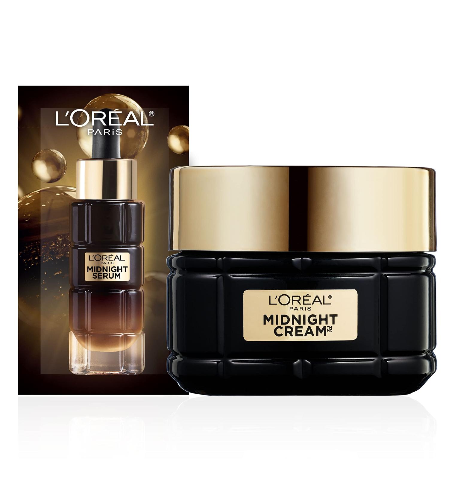 L'Oreal Paris Age Perfect Anti-Aging Midnight Cream with Antioxidants & Vitamin E + Serum Sample - Buy Online on GoSupps.com