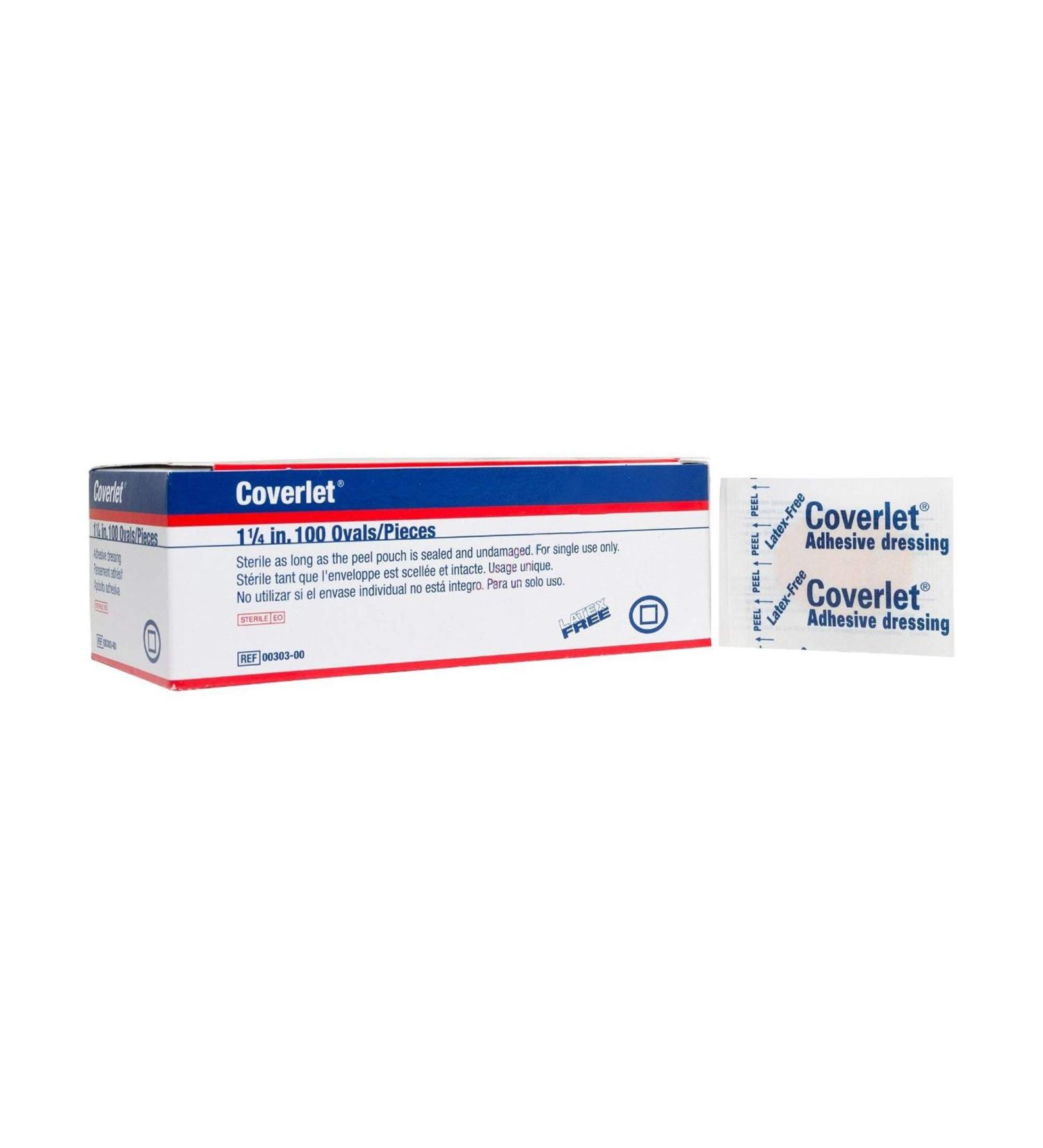 BSN Medical/Jobst 00303 Coverlet Fabric Spot Adhesive Bandage - Latex-Free Oval - 1.25 inch - Buy Online on GoSupps.com
