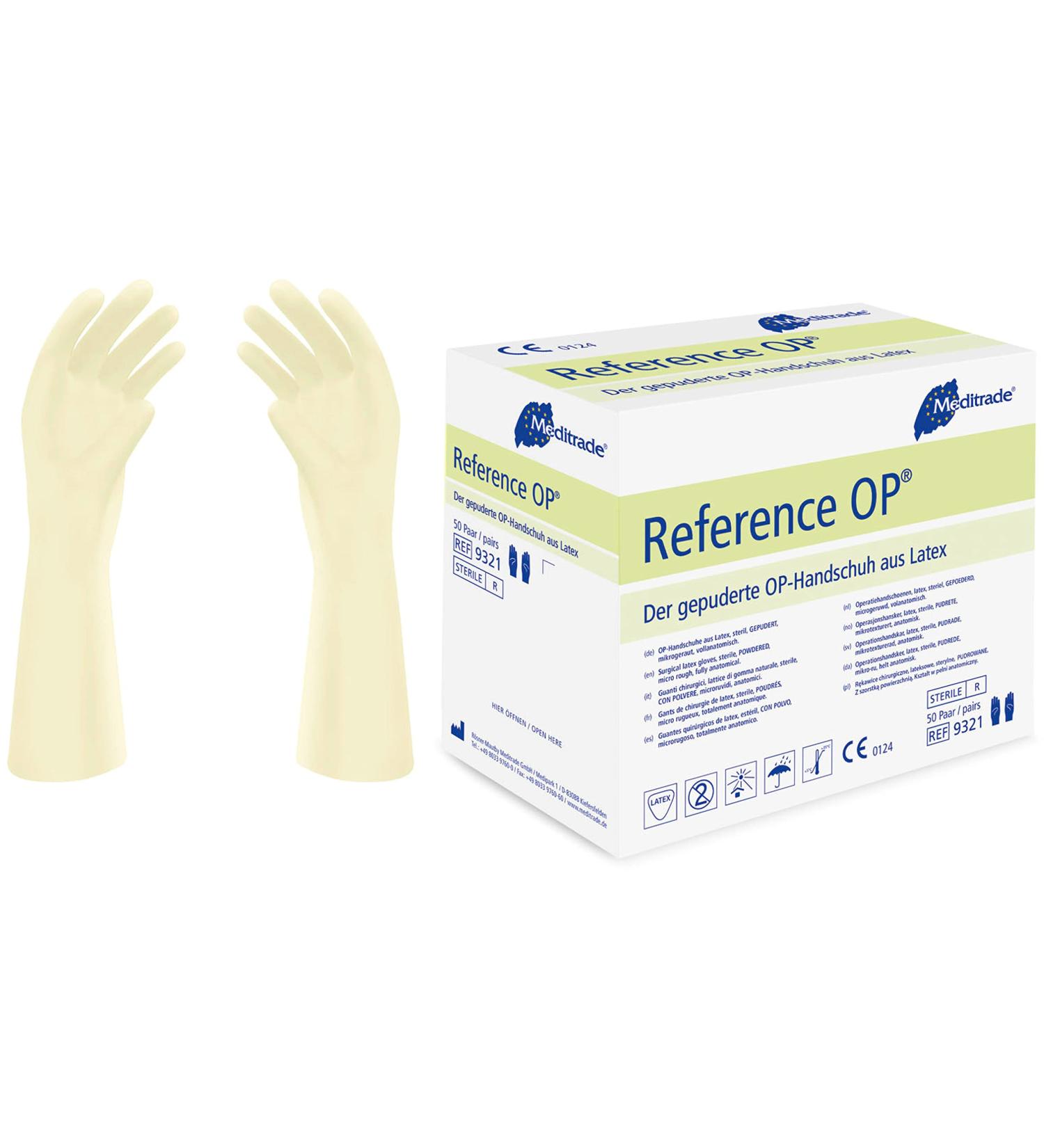 OP Surgical Glove Pure Latex Sterile Powdered Size 7.5 x50pairs - High-Quality Protection - Buy Online on GoSupps.com