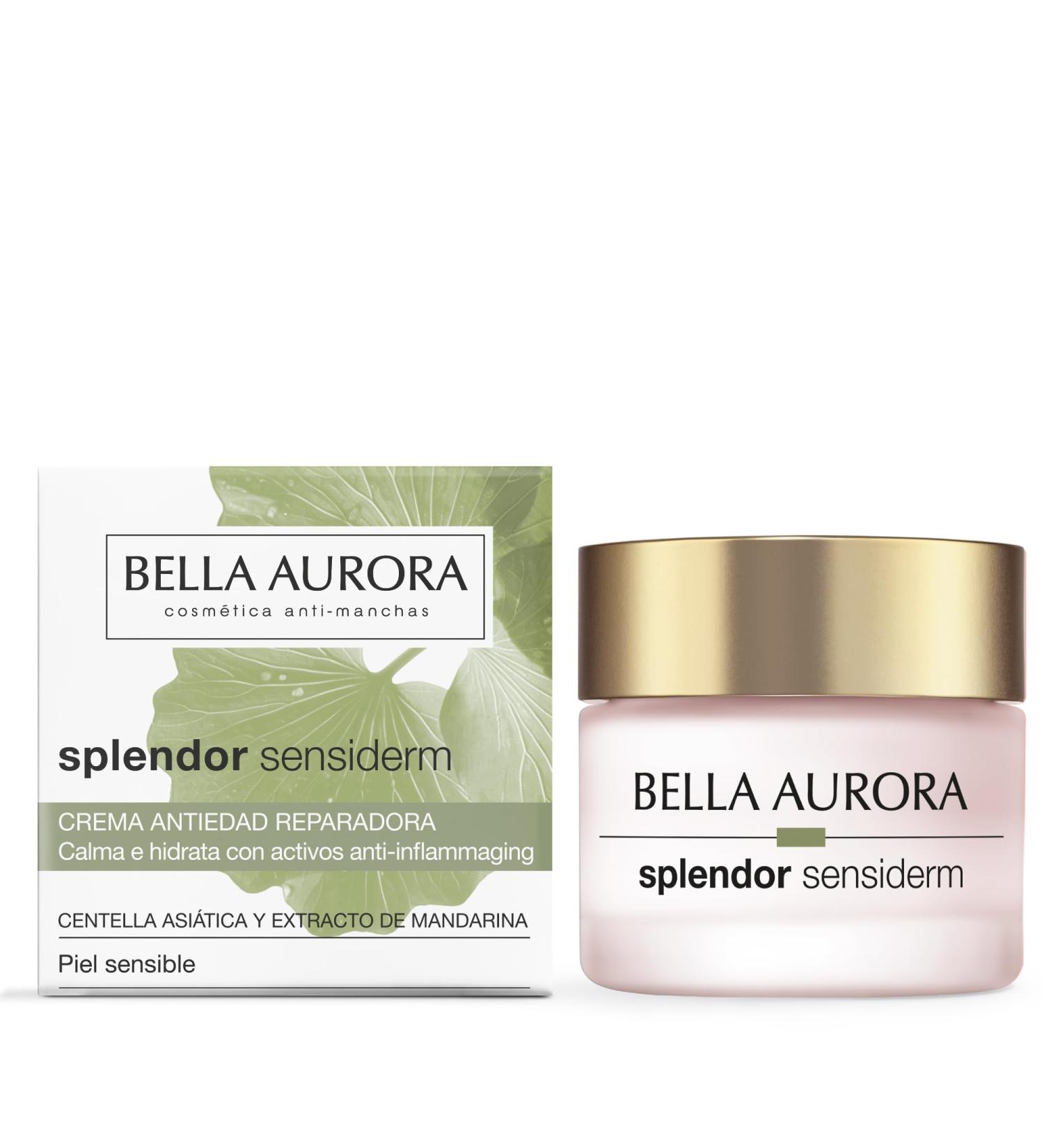Bella Aurora Splendor Sensiderm Cr me anti- ge pour peaux sensibles hydratante et apaisante avec Centella Asiatica et Mandarine Chios sans parfum 50 ml - Buy Online on GoSupps.com