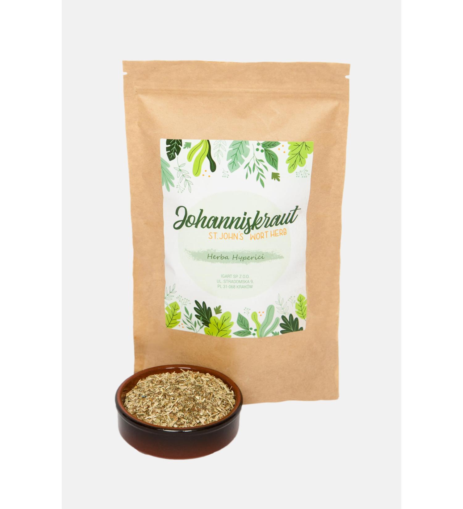 IGART St Johns wort tea Hypericum 1000g 1kg St Johns wort tea Dried Cut - Buy Online on GoSupps.com