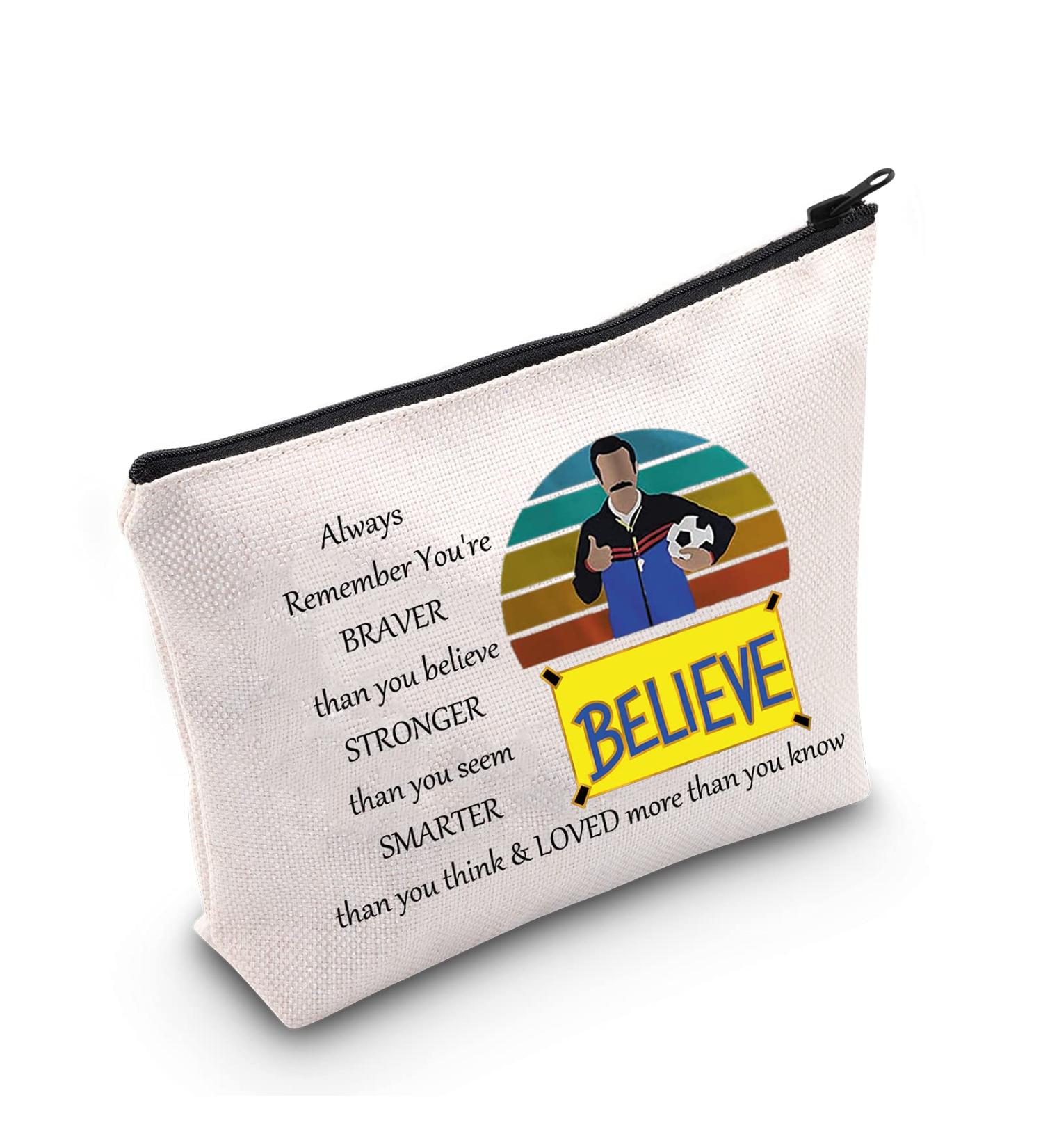 LEVLO Believe Ted Fans Zipper Cosmetic Bag - Stylish Makeup Bag for Women & Girls - Perfect for Travel & Organization - Buy Online on GoSupps.com