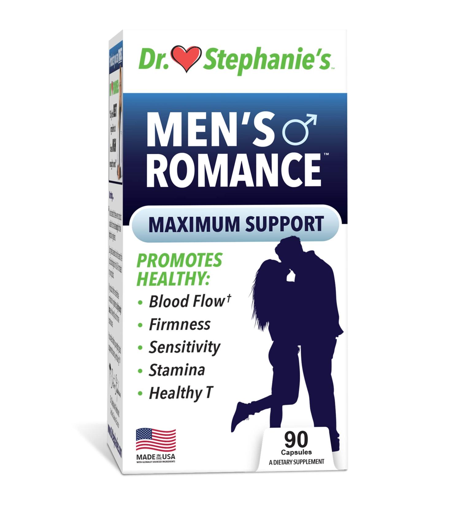 Men's Romance Natural Supplement for Stamina, Energy & Endurance - Tribulus Terrestris, Fenugreek, Longjack Root - 90 Count - Buy Online on GoSupps.com