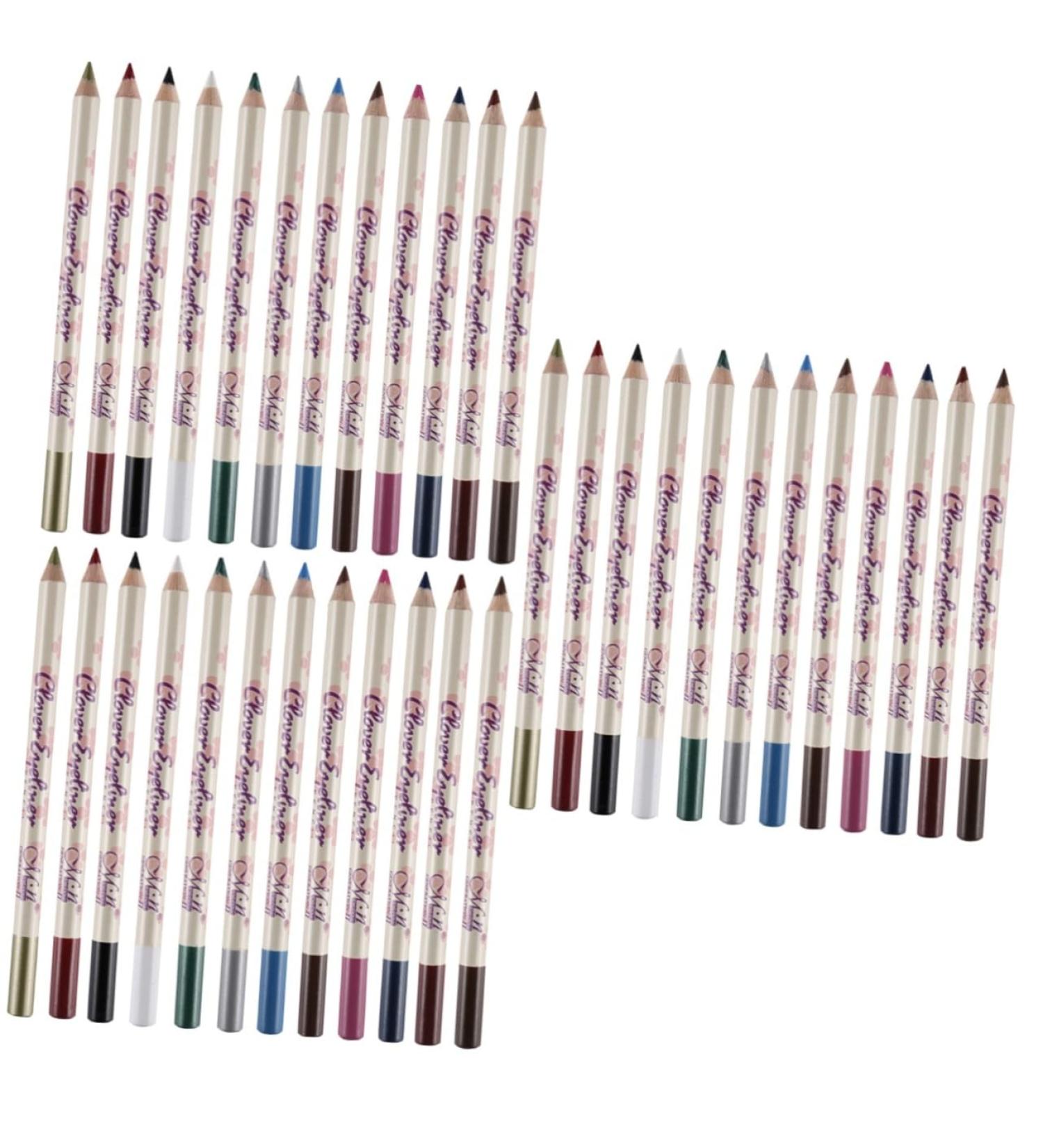 Ipetboom 36 Pcs Eyeshadow Eyeliner Pencil Color Eyeliner Pen Shadow Pencil Eye Shadow Mousse White Pole 1 count (Pack of 1) As Shownx3pcs - Buy Online on GoSupps.com