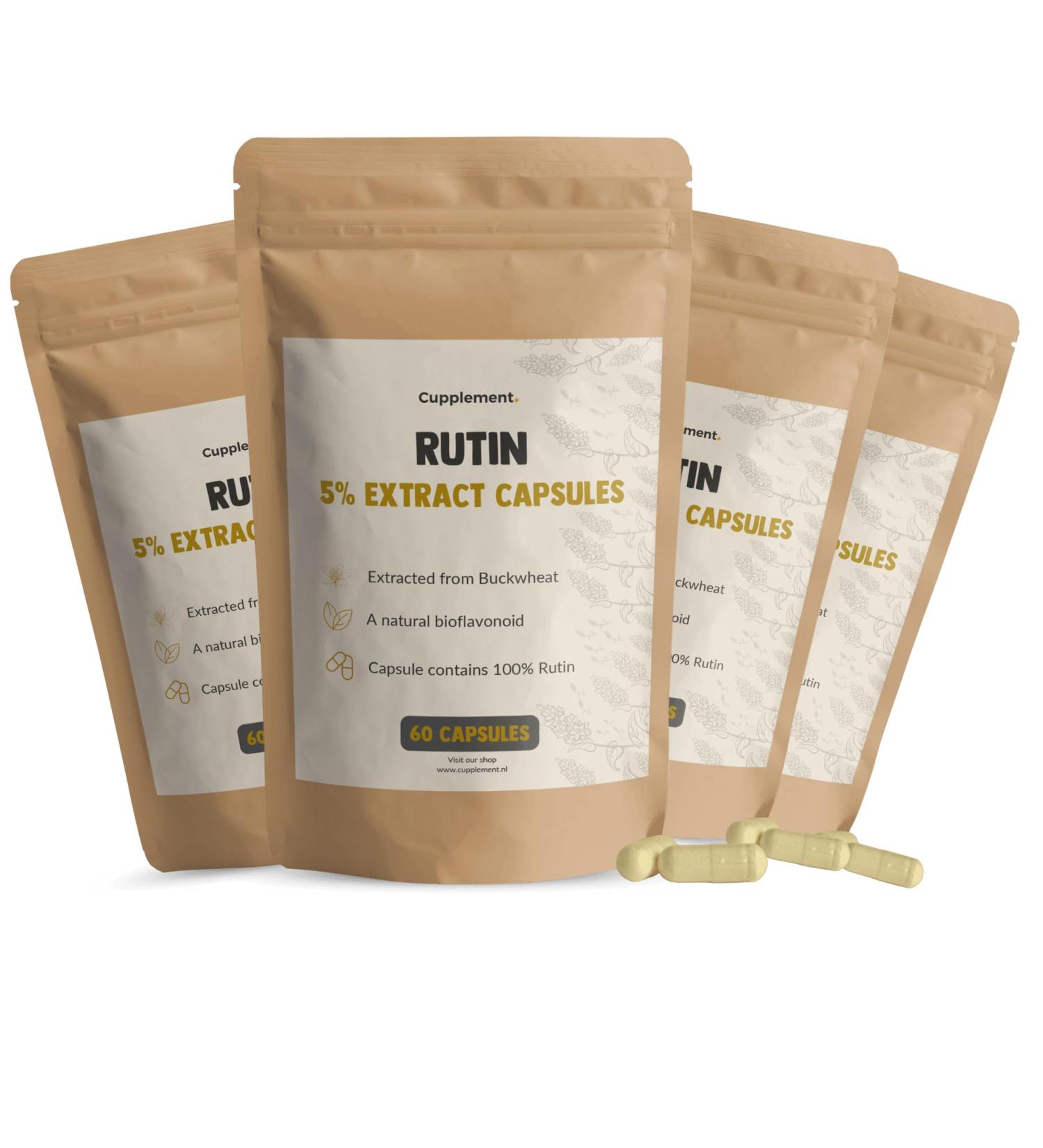 Cupplement Rutine Capsules 500 mg Combideal 4x 60 capsules Rutin Bloedvaten Multipack - Buy Online on GoSupps.com