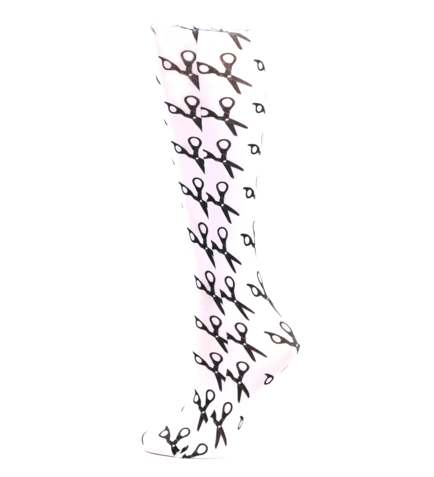 Celeste Stein Therapeutic Compression Socks - White Scissors 15-20 mmHg Moderate Support for Comfort & Wellness - Buy Online on GoSupps.com