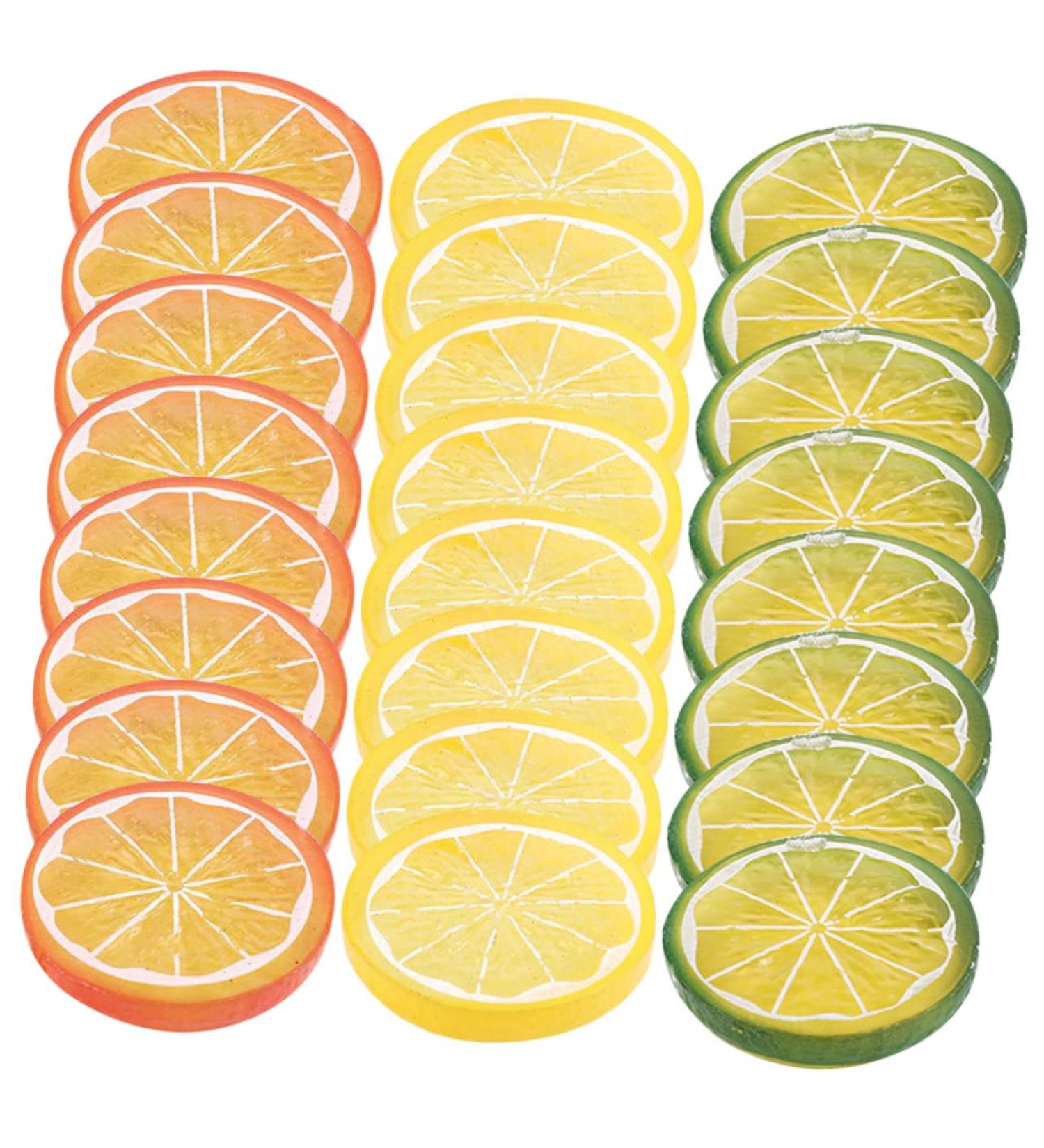 FUNOMOCYA 30pcs Imitation Lemon Slice Pvc Scrapbook 3d Vegetable - Buy Online on GoSupps.com