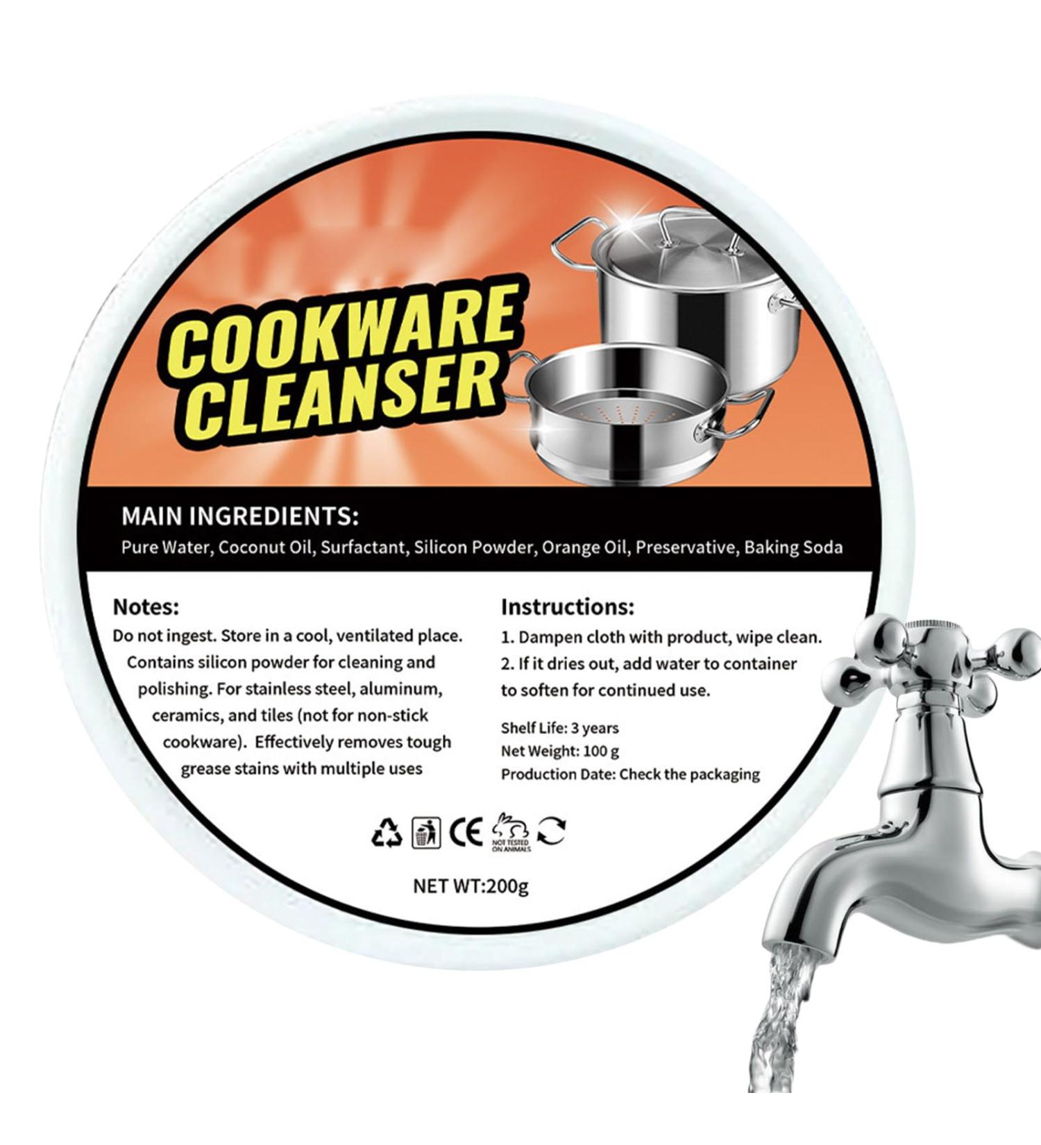 Cookware Cleaner - Polishing Stove Cleaner - Powerful Kitchen Supplies Quick Rust Remover Spray for Lime Deposits Stubborn Rust Stains Household - Buy Online on GoSupps.com