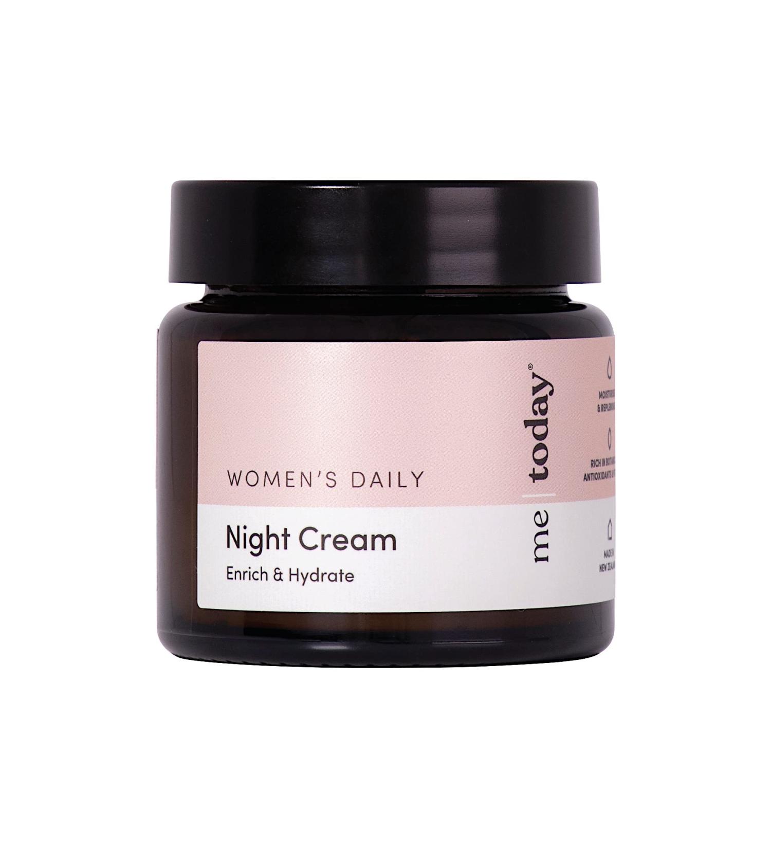 Women's Daily Night Cream 50ml - Enrich & Hydrate with Vitamins B3 B5 Ginseng & Cranberry | Natural Vegan Skincare - Buy Online on GoSupps.com