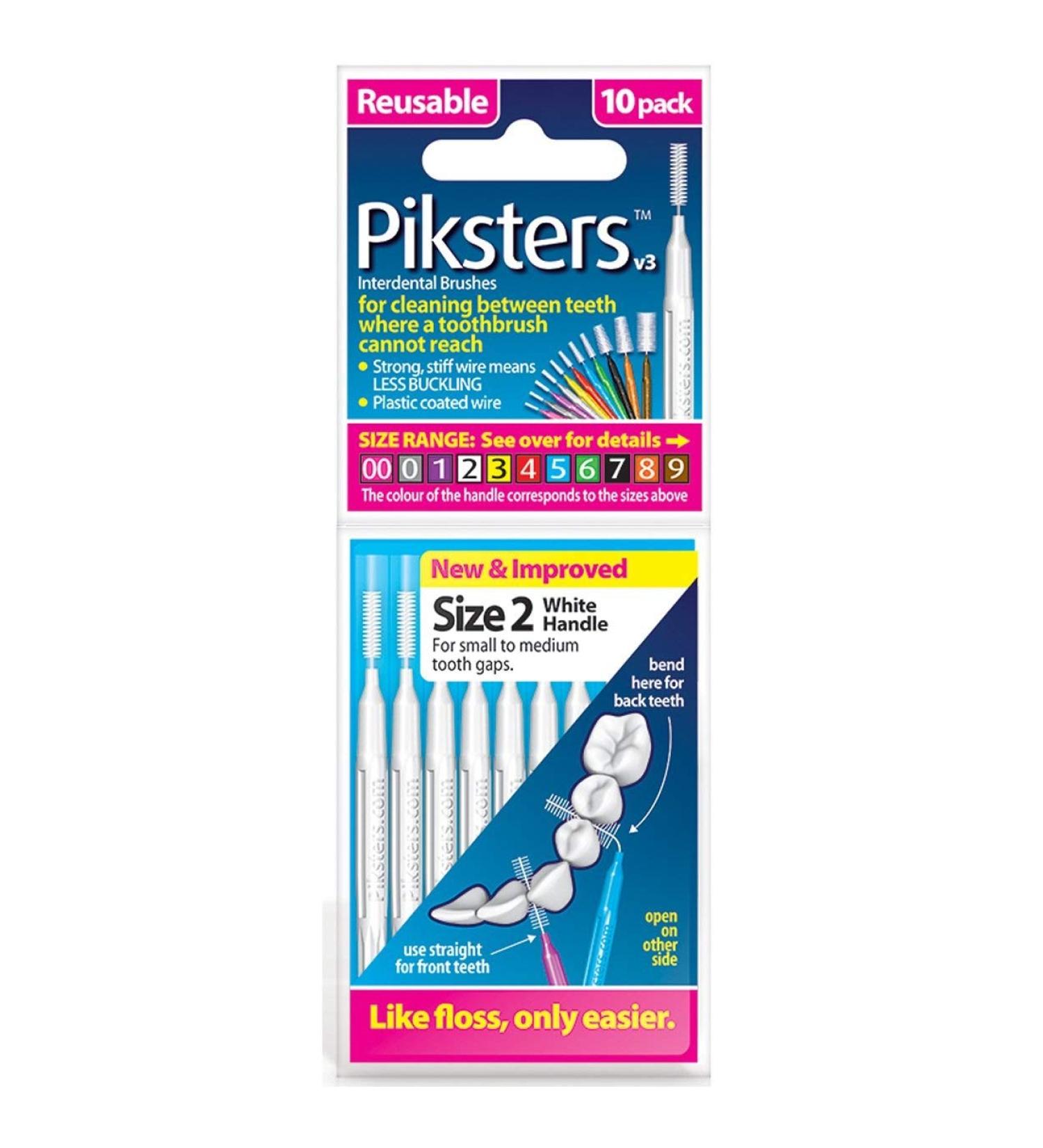 Piksters Interdental Brushes 0.55mm - 6-Pack of 10 Pieces | Optimal Oral Care | International Shipping - Buy Online on GoSupps.com