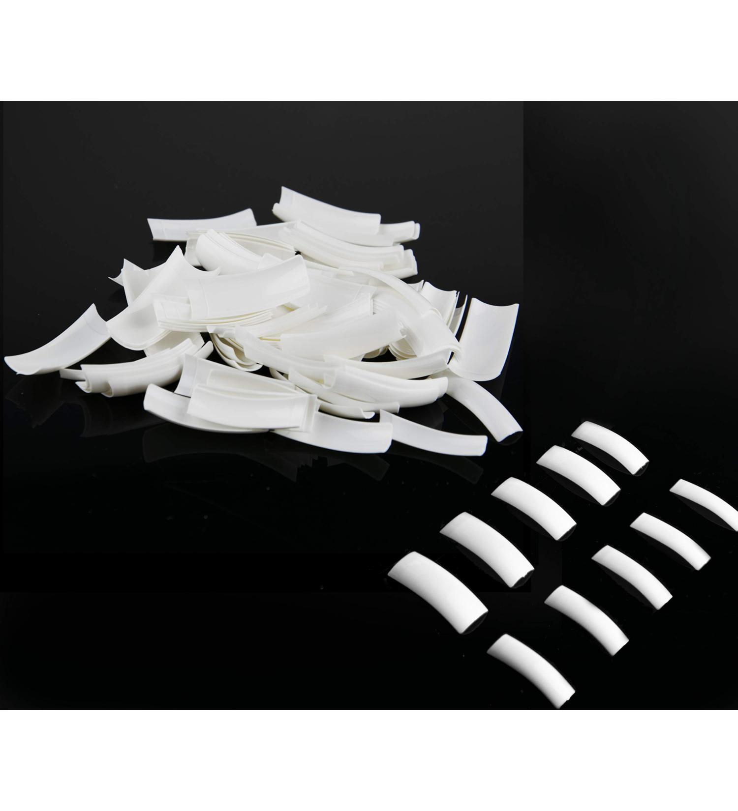 PROFICO 500 Pieces French Half Cover Acrylic Nail Tips - 10 Sizes White | Artificial Nails for Perfect Manicure - Buy Online on GoSupps.com