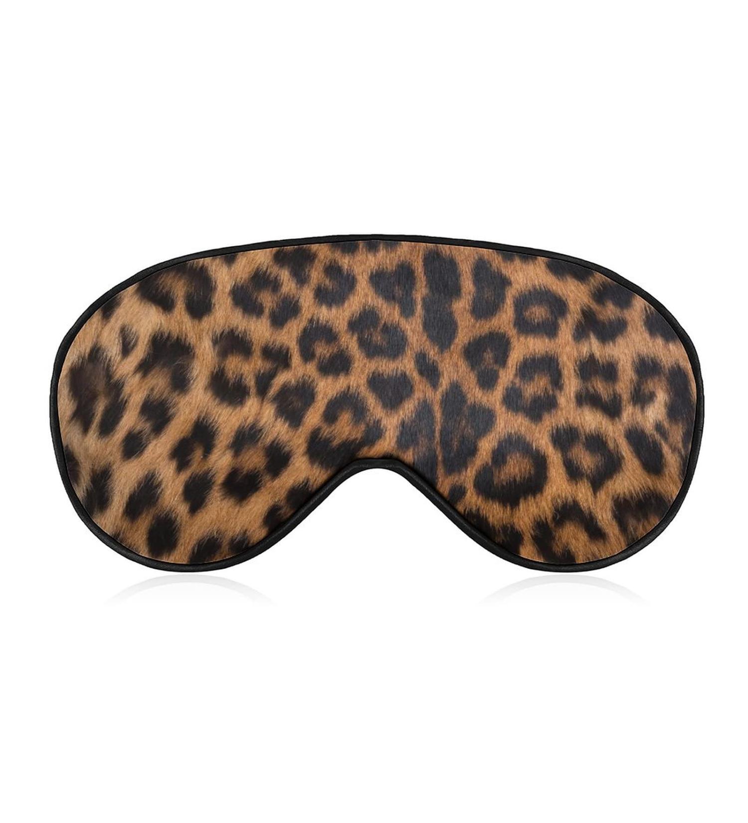 Leopard Skin Sleep Mask for Women - Adjustable Eye Shades with Elastic Strap for Ultimate Comfort - Buy Online on GoSupps.com