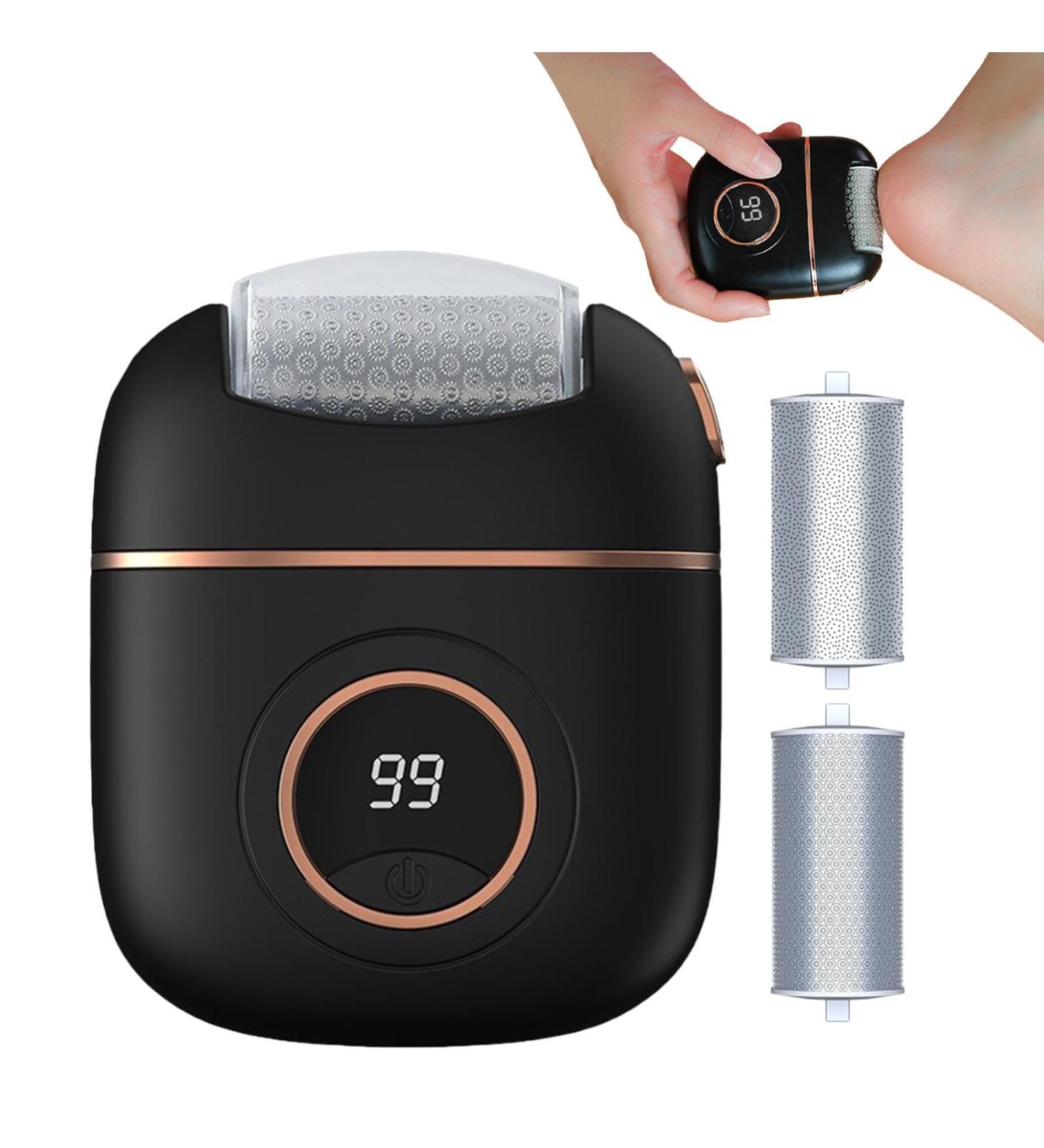 Anulely Electric Foot File Safe Waterproof Electric Foot File Callus Remover - Rechargeable Efficient Pedicure Tools for Feet Family Friends Men - Buy Online on GoSupps.com