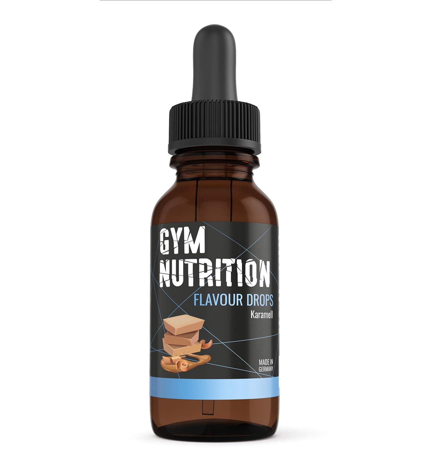 Flavour Drops - Calorie-Free Caramel Flavoring with Dosing Pipette | 50ml | Perfect for Quark Yoghurt & More | Made in Germany - Buy Online on GoSupps.com