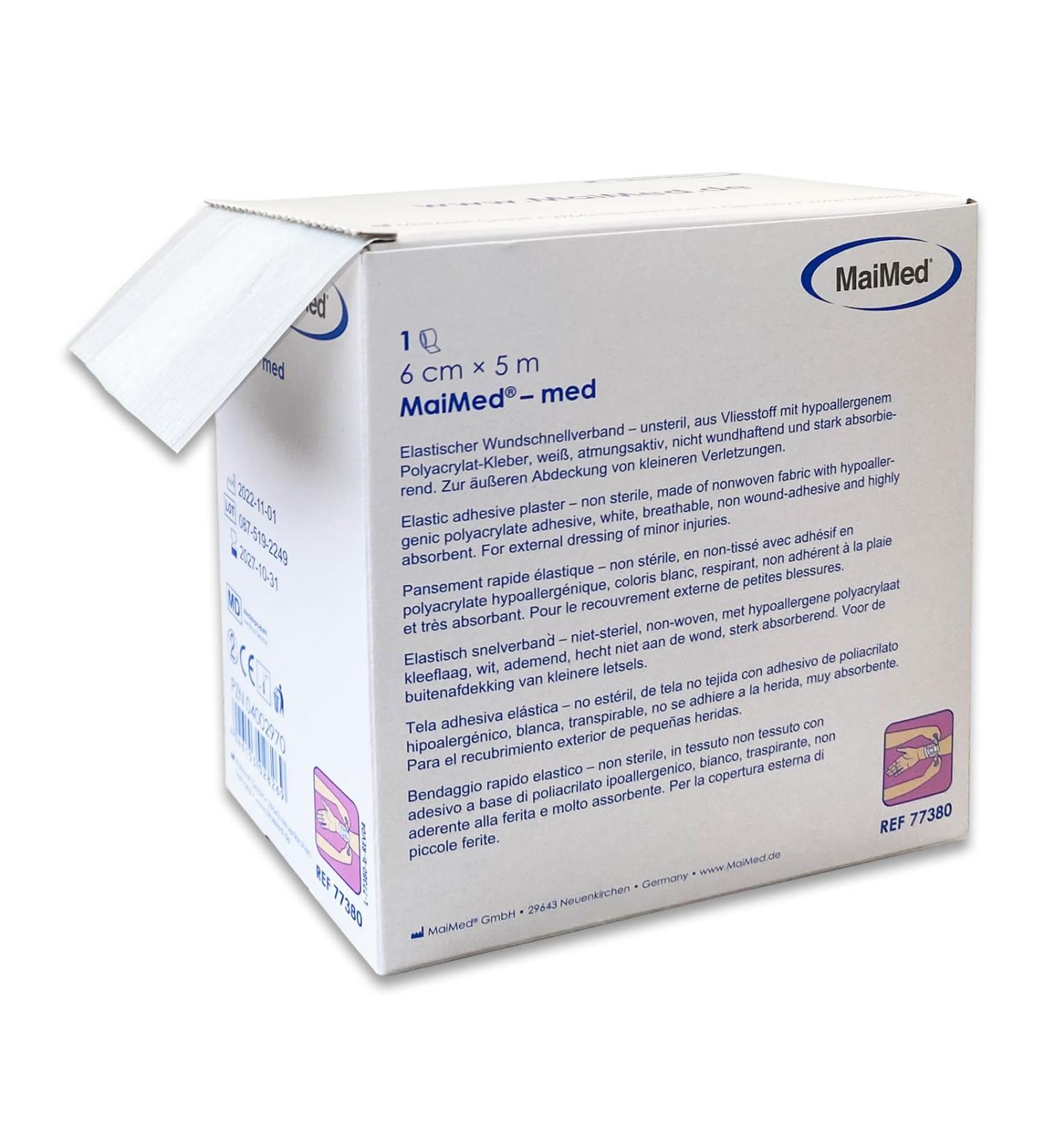 Buy Elastic White Plaster Roll 6cm x 5m - Strong Adhesive Wound Care | International Shipping - Buy Online on GoSupps.com
