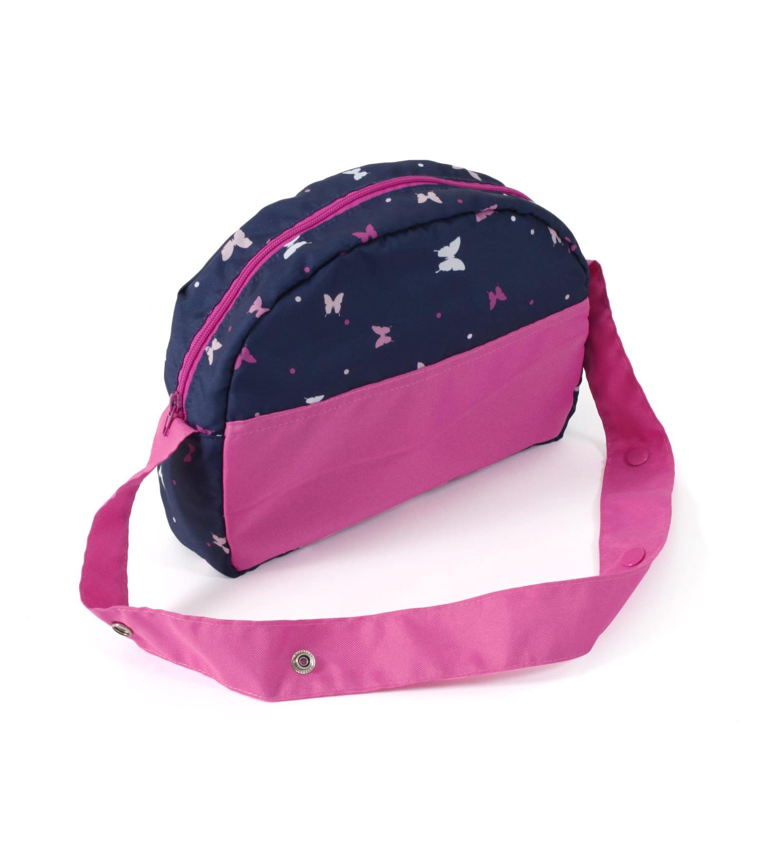 Bayer Chic 2000 853-33 Bayer Chic 2000-Diaper bag for dolls doll diaper bag doll accessories doll bag Butterfly Navy-pink