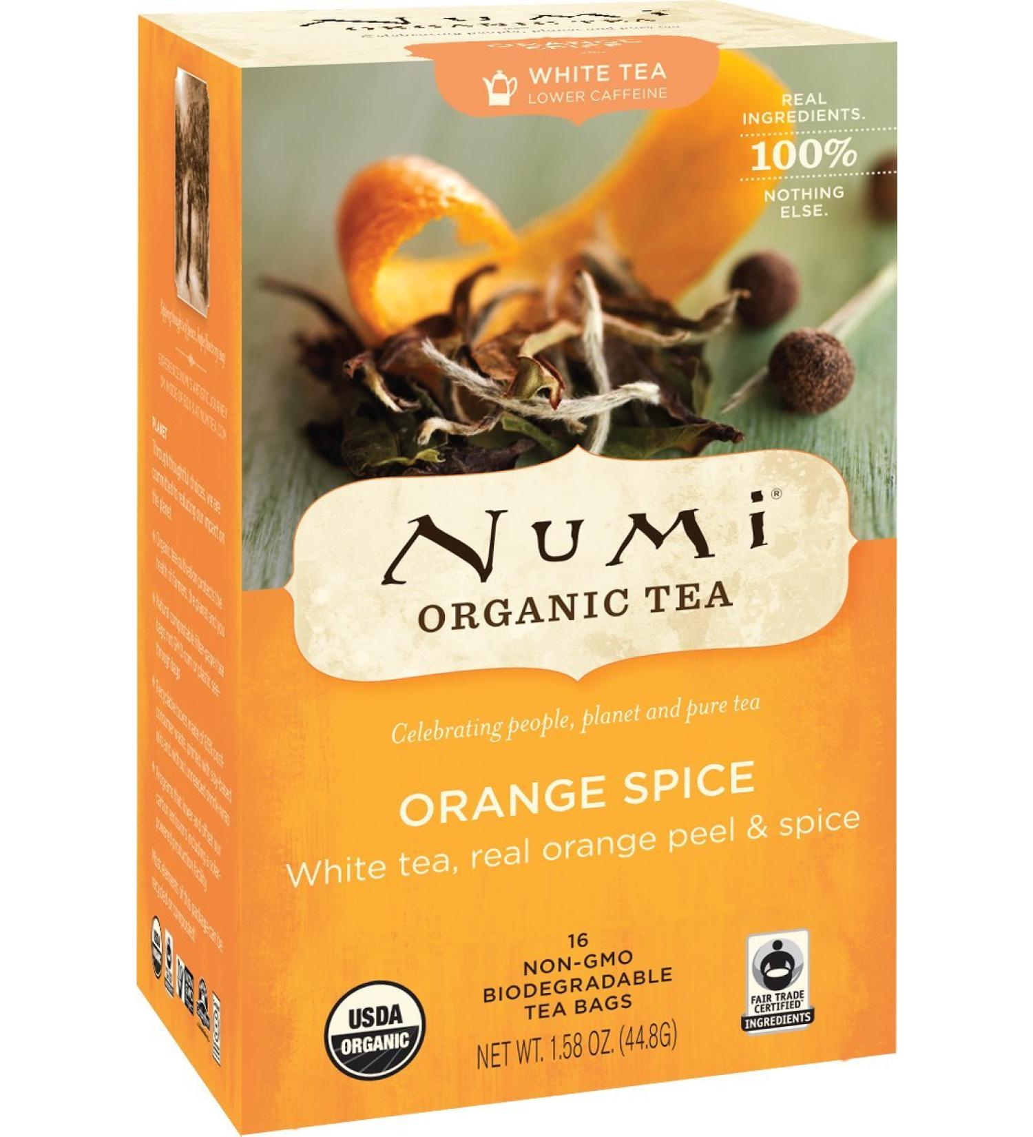 Numi Tea Organic Orange Spice White Tea (3x16 bag)
