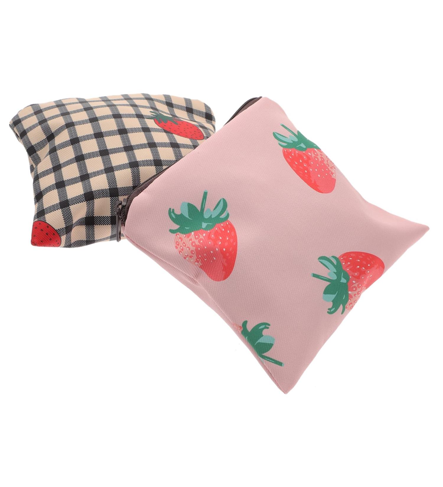 Gogogmy Women's Tampon Organizer - 2 Piece Multifunctional Pocket Bag for Menstrual Pads & Period Supplies - Compact & Adorable (13x13cm) - Buy Online on GoSupps.com