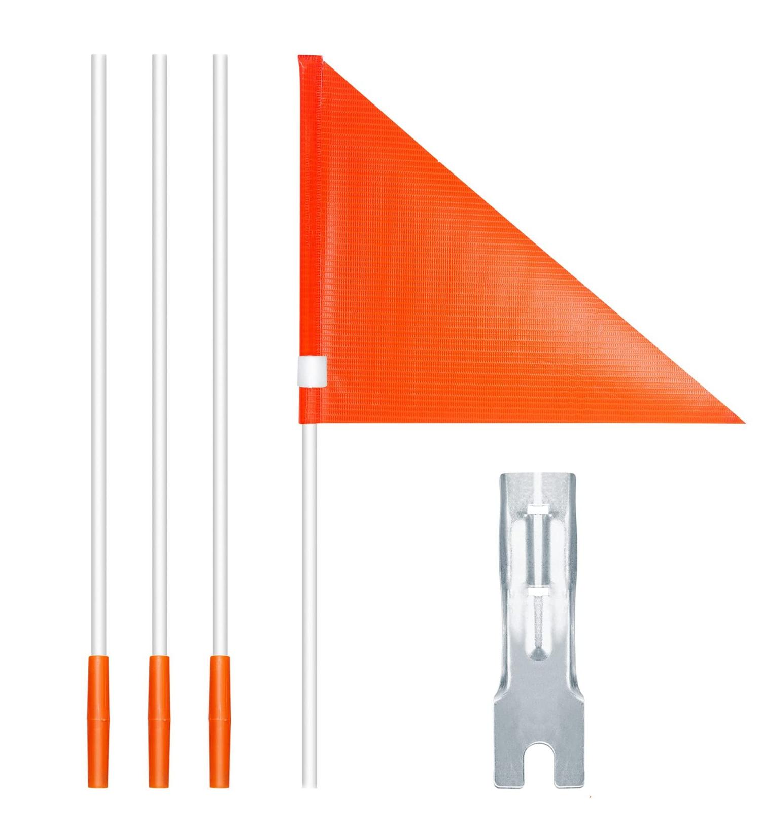 Yeah Boom Bicycle Pennant & Safety Flag - Adjustable Childrens Bike Safety Pimp | Red 150cm Warning Sign - Buy Online on GoSupps.com