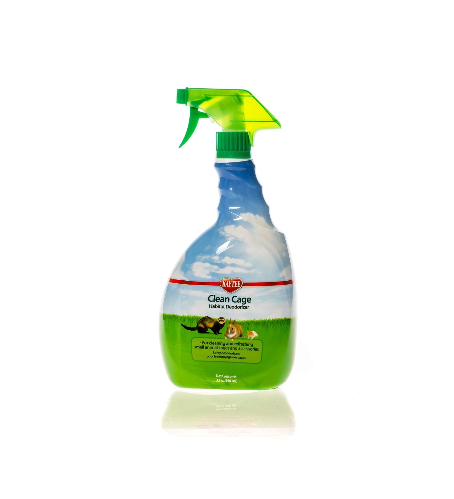 Kaytee Clean Cage Habitat Deodorizer Spray 32oz - Eliminate Odors and Freshen up Your Pet's Home - Buy Online on GoSupps.com