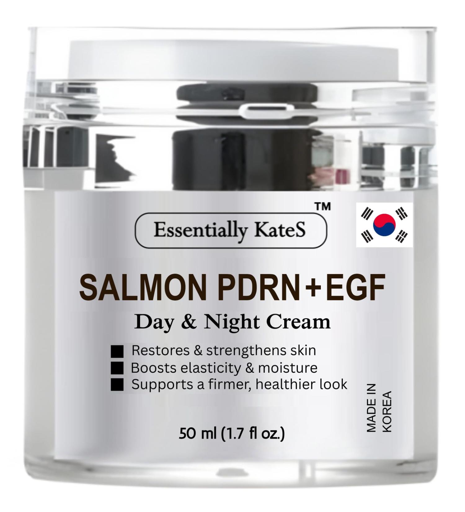 Essentially KateS Salmon PDRN + EGF Day & Night Cream 50 ml - Promte skin regeneration and elasticity cell renewal and maintains skin structure. - Korean Skincare