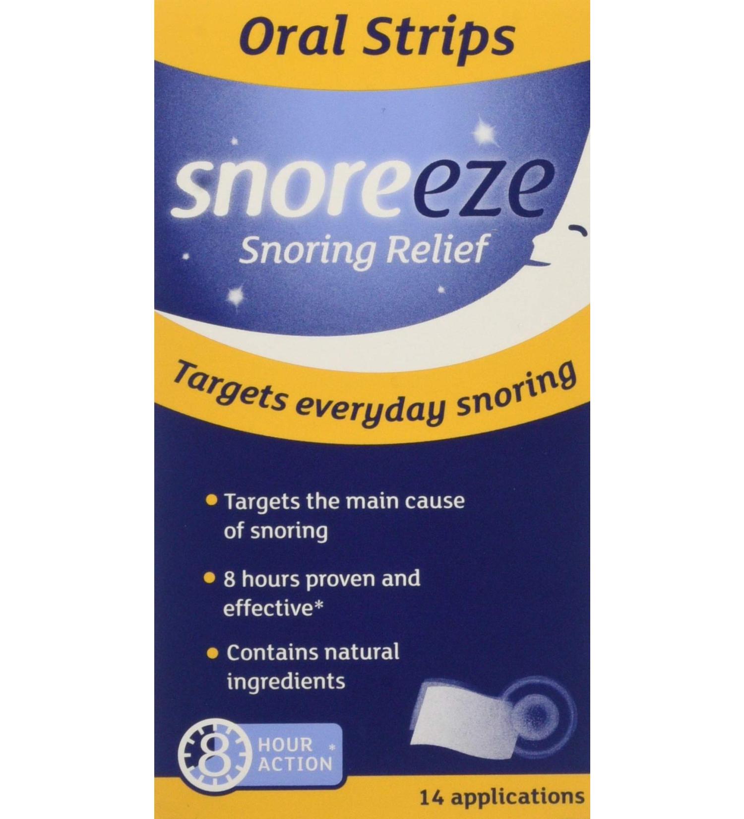 Snoreeze Oral Strips - Effective Snoring Relief | Buy Online - Buy Online on GoSupps.com
