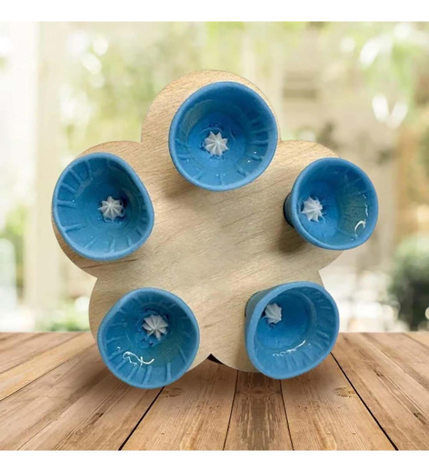 FOUDAY Colorful Bee Insect Drinking Cup Bee Insect Drinking Cup Thirsty Pollinators Need Drinking Suitable for Small Bee Species and Other Small Insects (Blue) - Buy Online on GoSupps.com