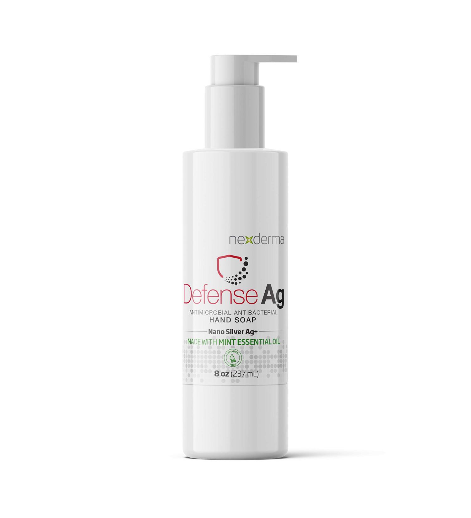 Buy Defense Ag Hand Soap with Silver Oat Extracts Vitamin E & Coconut Oil | Paraben-Free Moisturizing 8oz | Best International Shipping - Buy Online on GoSupps.com