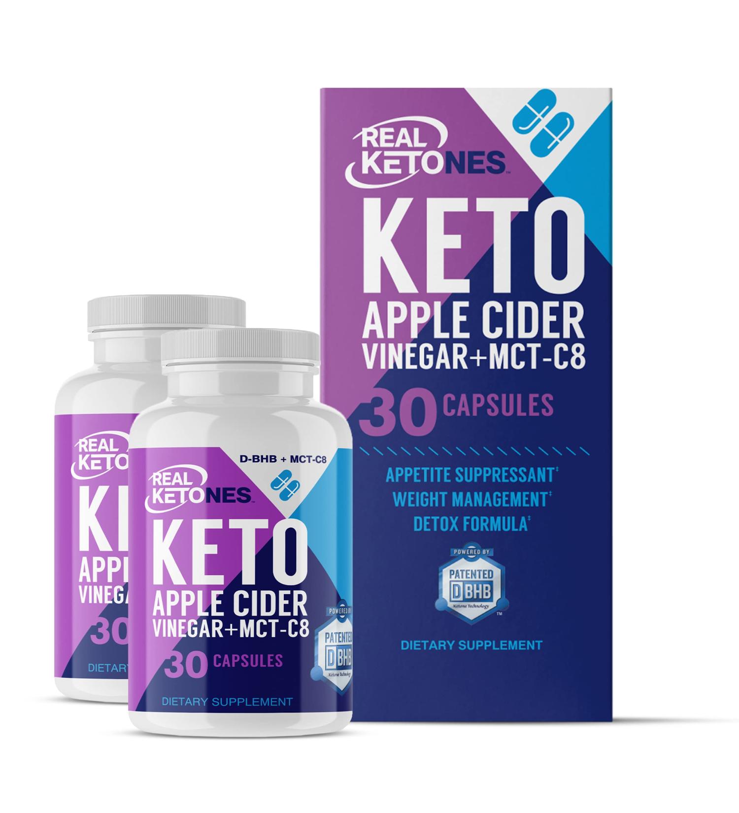 Real Ketones Exogenous Keto BHB ACV Supplement Pills with MCT - 30 Day Supply - Buy Online on GoSupps.com