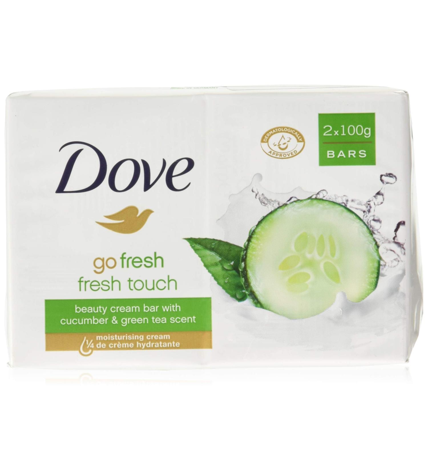Dove Go Fresh Beauty Bar Soap Cool Moisture 100 G - Pack of 12 - Buy Online on GoSupps.com