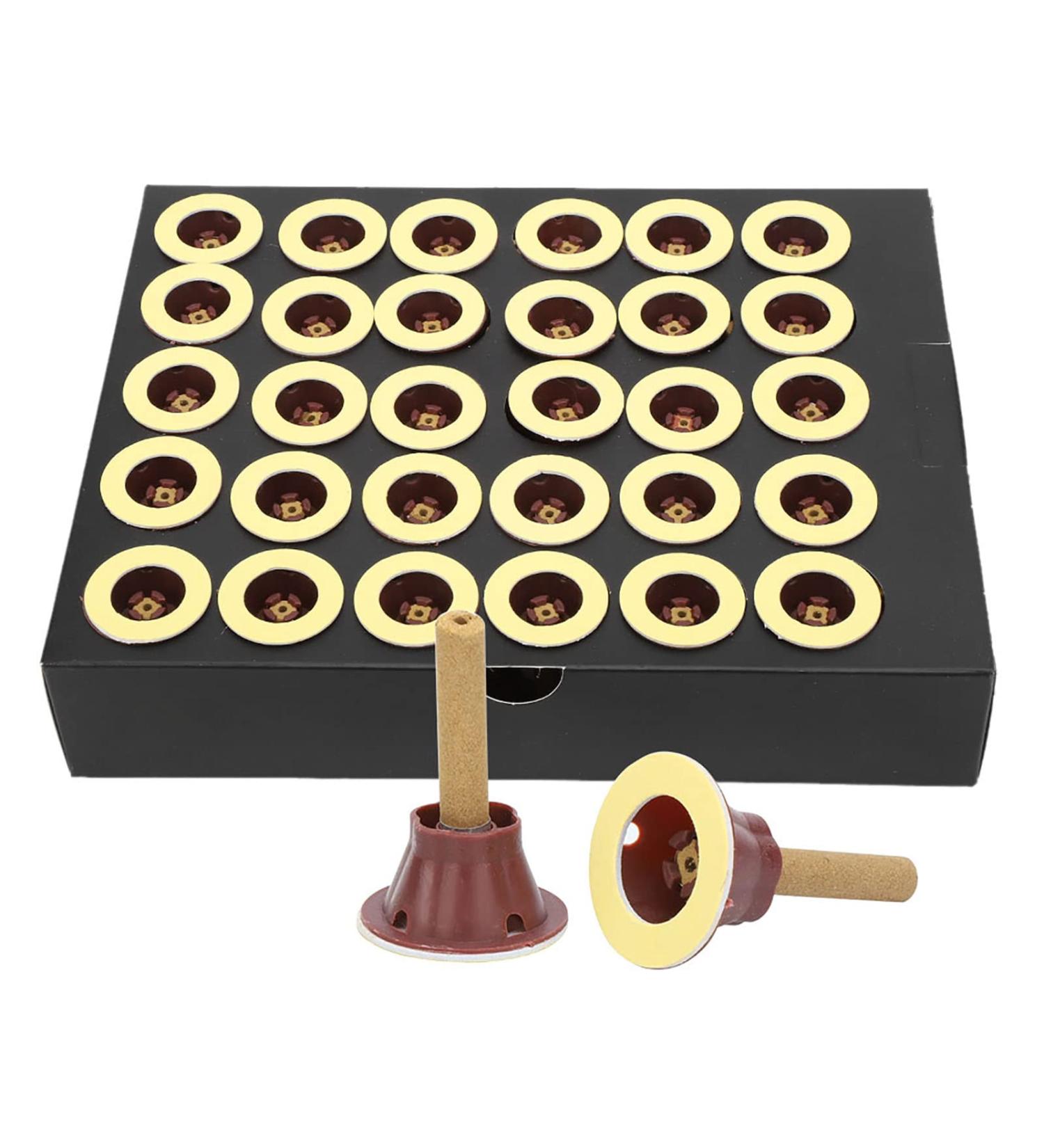 Buy Moxa Sticks - 60pcs Self-Adhesive Cone Moxibustion Sticks | Premium Wormwood Mugwort for Healing | International Shipping Available - Buy Online on GoSupps.com