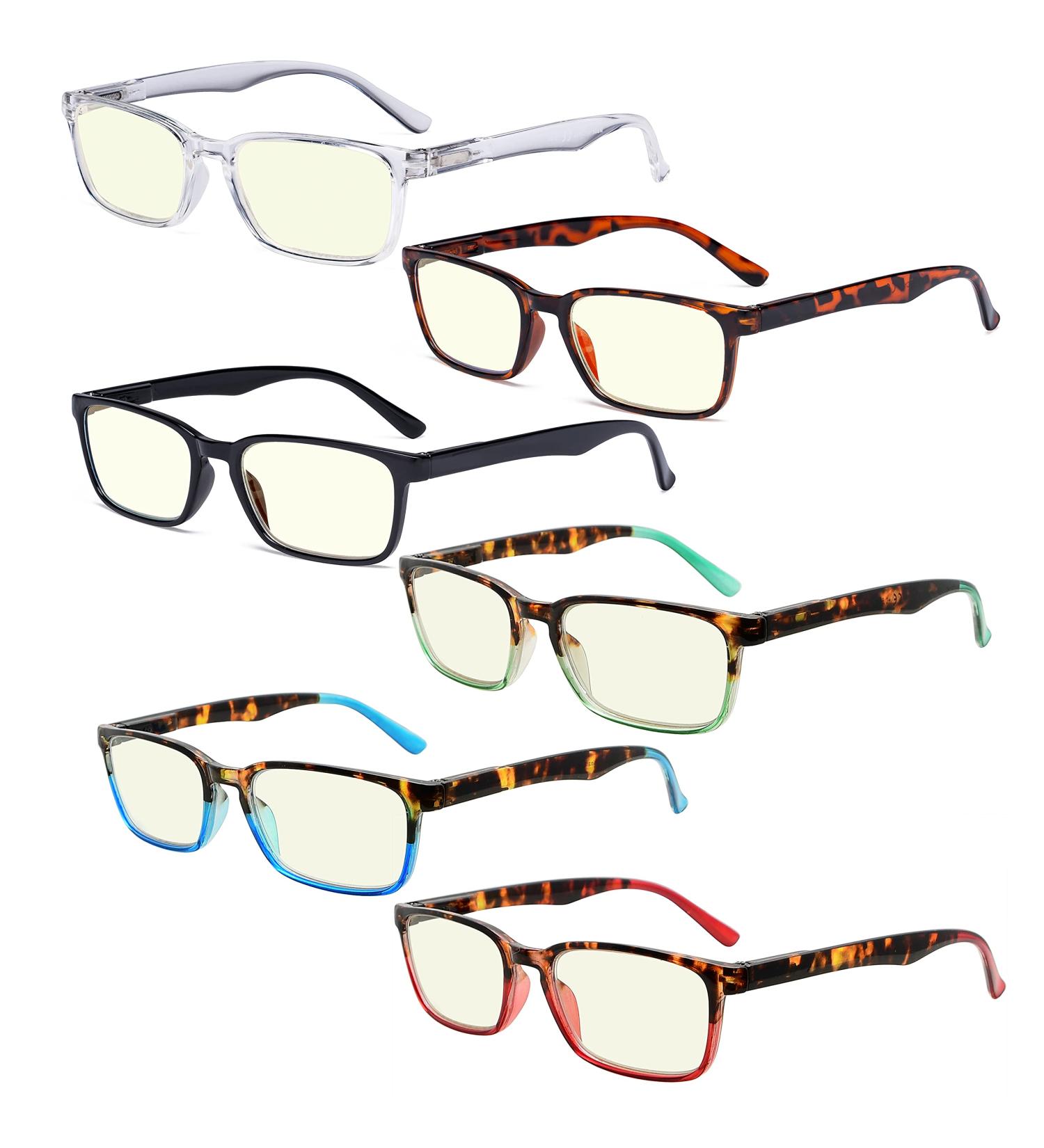 Buy Eyekepper 6-Pack Reading Glasses +1.25 | Blue Light Blocking for Men & Women - International Shipping - Buy Online on GoSupps.com