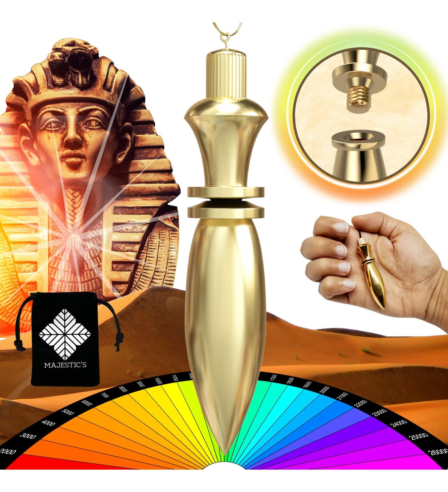 Buy Egyptian Thot Pendulum - Radiasthesia & Oracle Tools for Geobiology | Gold 38g - Buy Online on GoSupps.com