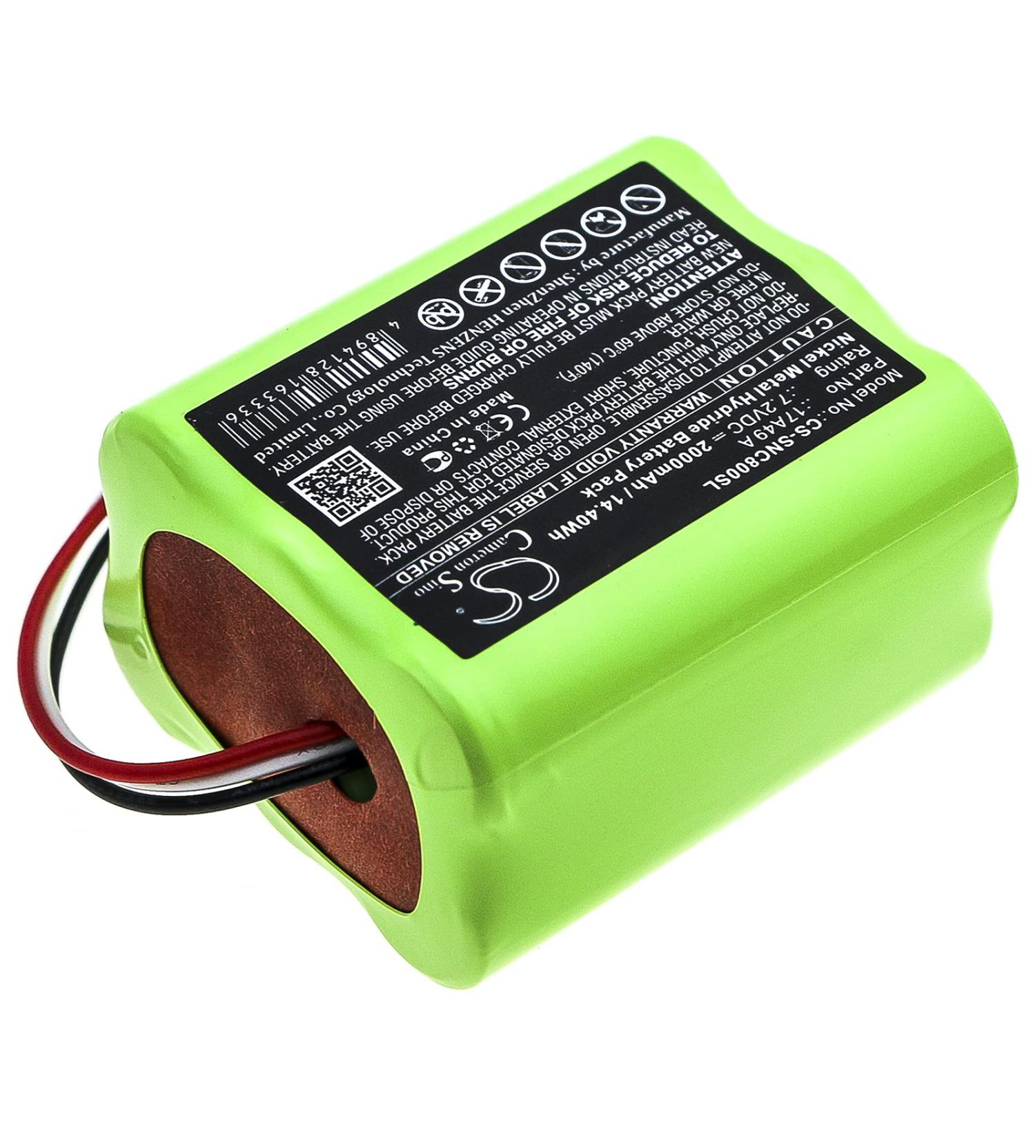 Replacement Battery for Sencore 17A49 A AVT-800217 D | 2000mAh 7.2V | International Shipping Available - Buy Online on GoSupps.com