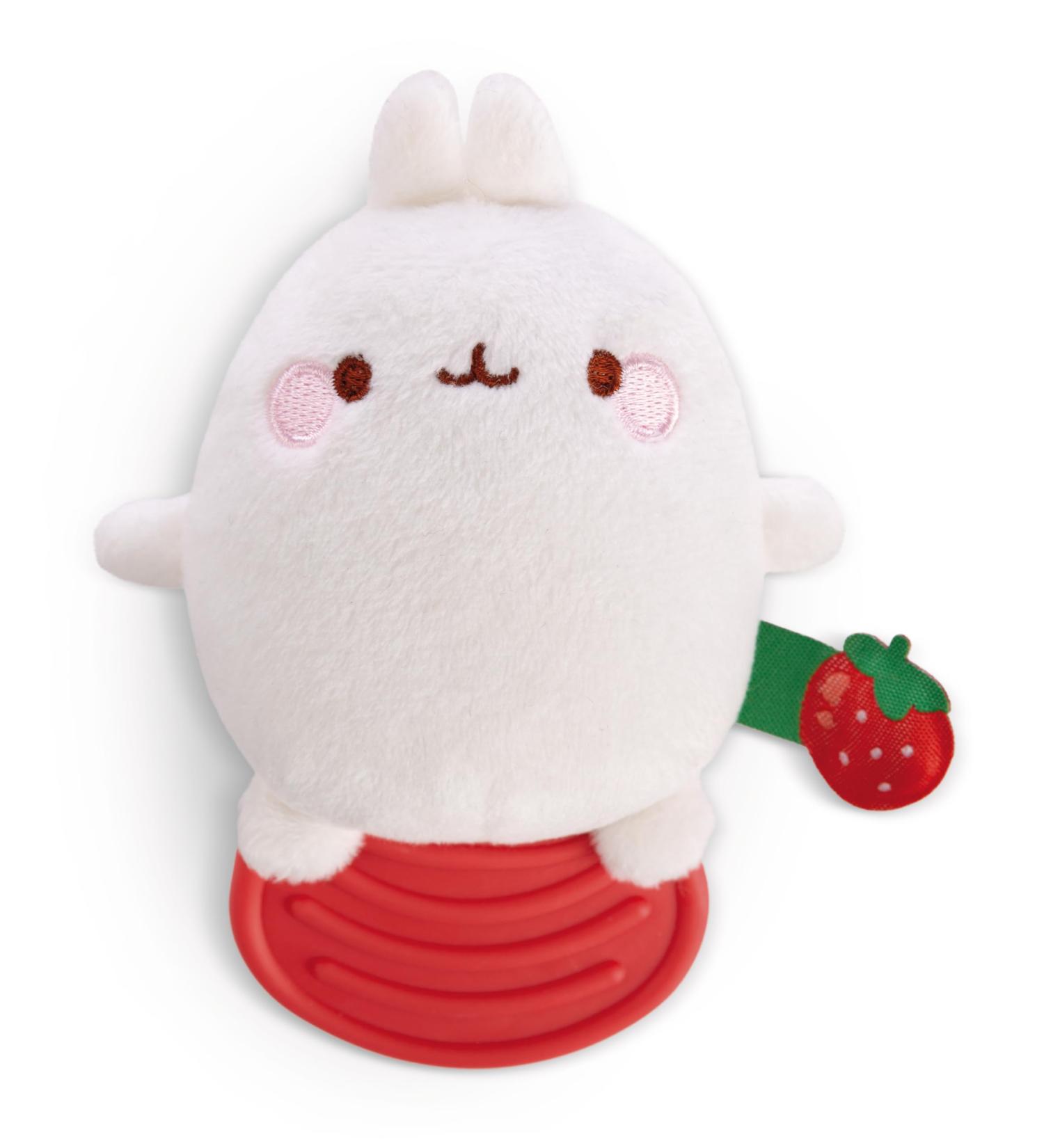 NICI 49477 Molang Teething Ring | Soft 12cm Cuddly Toy for Babies & Toddlers | International Shipping Available - Buy Online on GoSupps.com