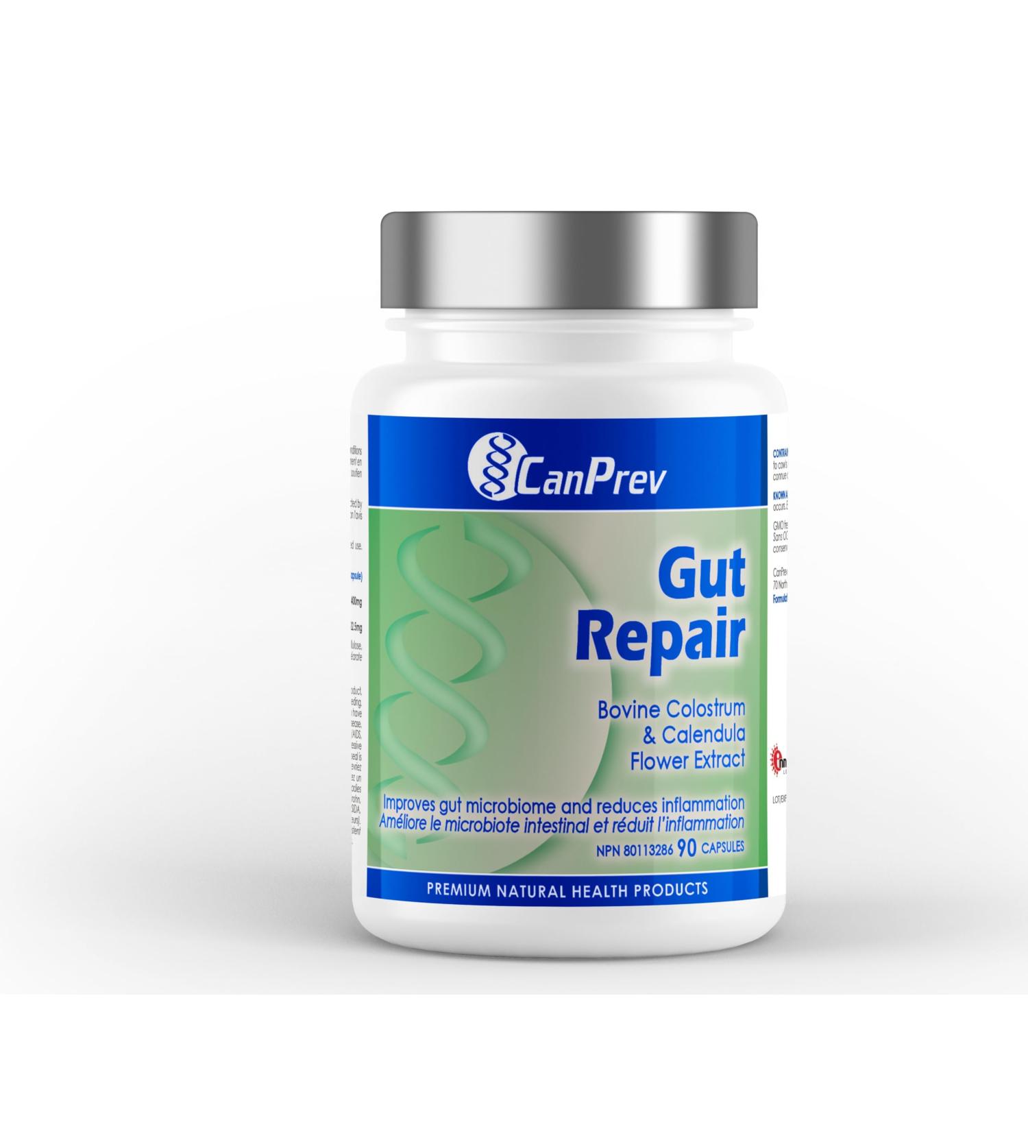 CanPrev - Gut Repair 90 Capsules - Dietary Supplement with Digestive Enzymes & Bovine Colostrum - Promotes Digestive Health - Pure Digestive Enzymes for Gut Maintenance - Buy Online on GoSupps.com