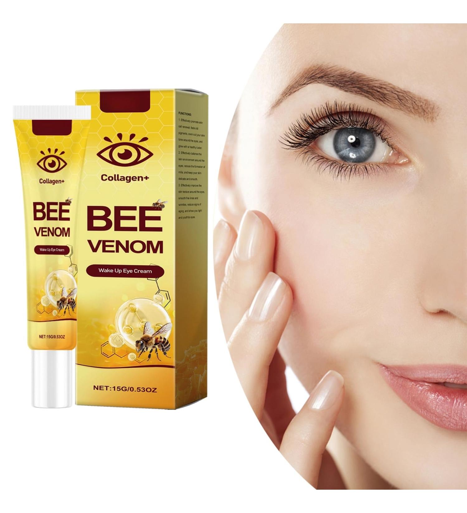 Dyshi Bee Venom Wake Up Eye Cream Bee Venom Anti-Wrinkle Firming Under Eye Cream 0.53 Fl Oz (Pack of 1) - Buy Online on GoSupps.com