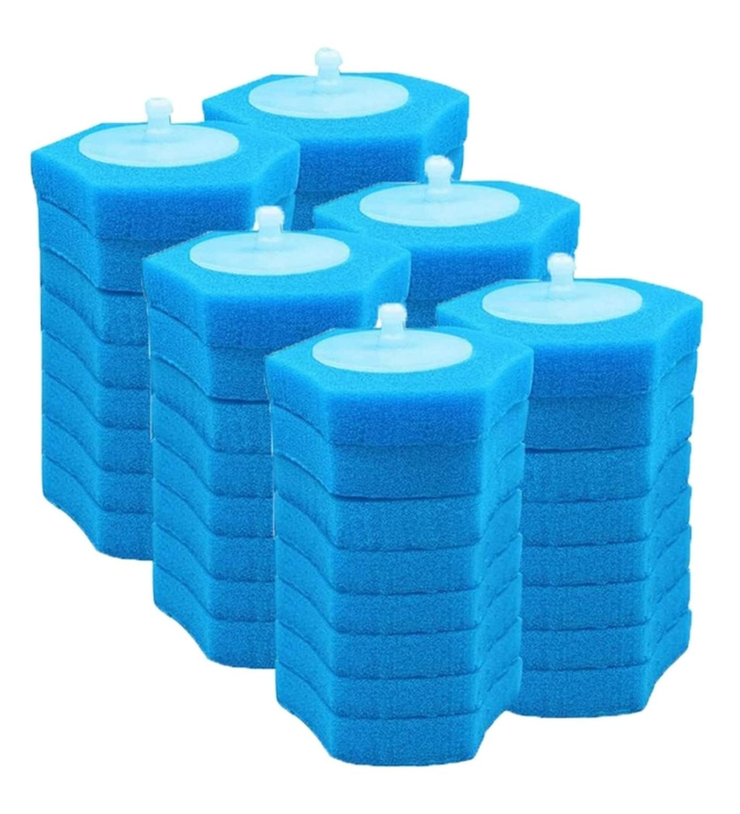 Toilet Brush Disposable Toilet Cleaning System Disposable Toilet Flushable Refill Fresh Brush Flushable Refills - 48 Refills Silicone Toilet Brush Blue - Buy Online on GoSupps.com