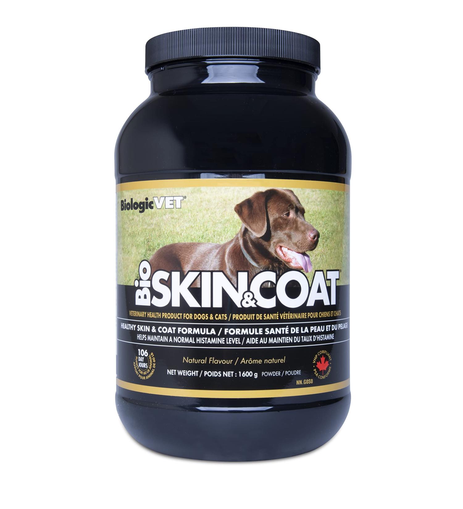 Flora Health BiologicVET BioSKIN&Coat Natural Antihistamine Quercetin Bromelain Lignans Prebiotics for Dogs and Cats 1600 g Powder Greenish 1.6 kg (Pack of 1) - Buy Online on GoSupps.com