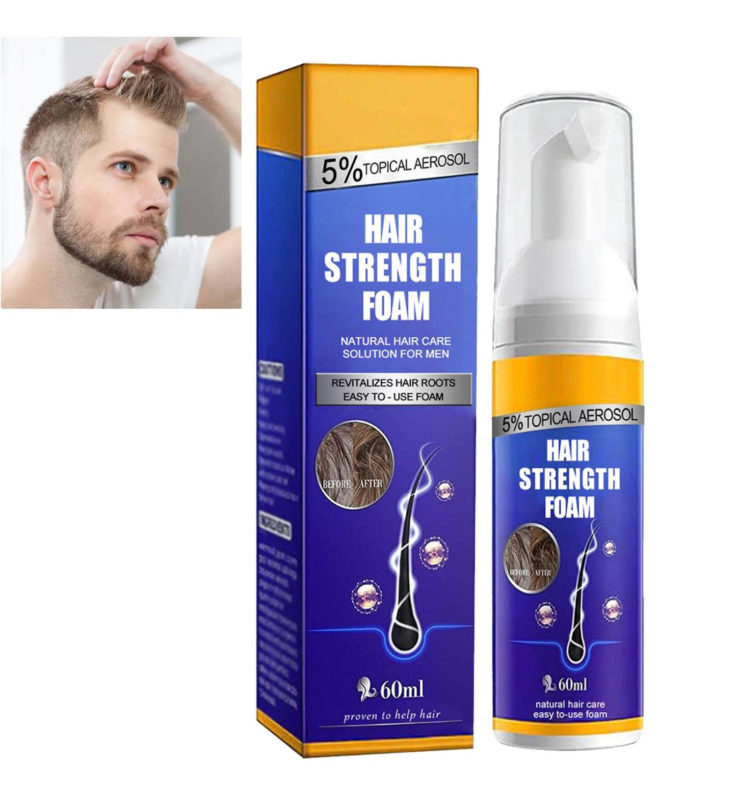 KOAHDE Hair Regrowth Foam for Men Hair Regrowth Spray Foam Hair Growth Foam Anti Hair Loss Foam Thinning Hair Foam for Men Hair Regrowth Treatment for Men Hair Growth Serum for Men Hair Loss Serum - Buy Online on GoSupps.com