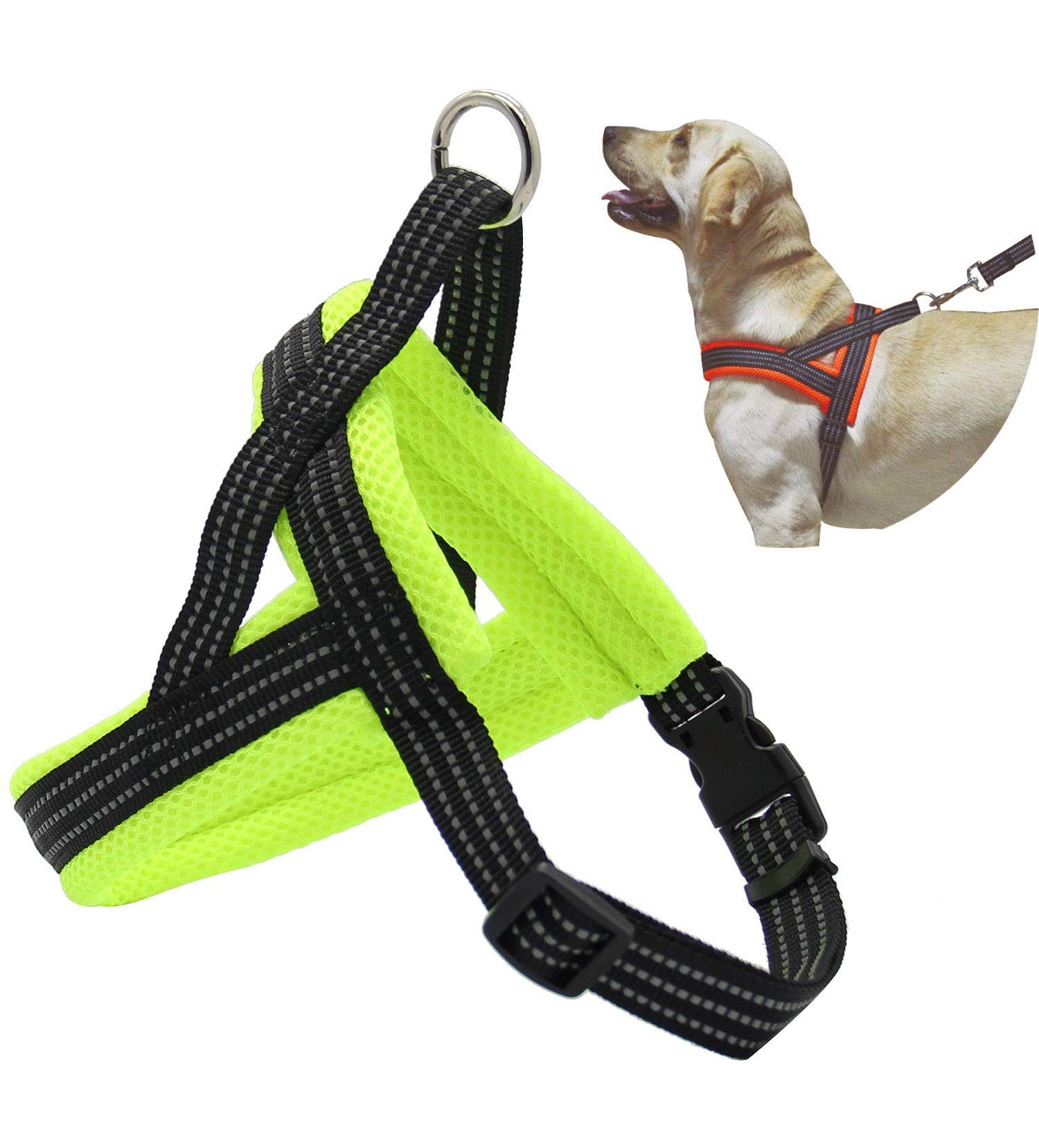 BPS Adjustable Dog Harness for Small & Medium Dogs - 4 Sizes Available - S Green - Shop Internationally - Buy Online on GoSupps.com