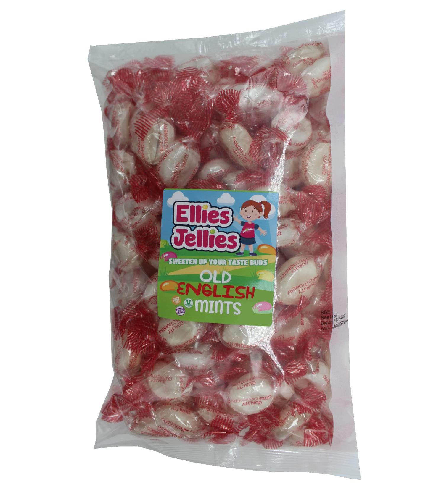 Ellies Jellies Old English Mints 1kg Bag