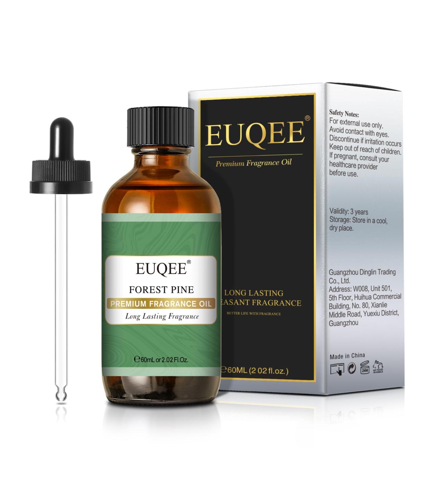EUQEE Forest Pine Fragrance Oil 60ml - Premium Grade Aromatherapy Essential Oil for Diffusers and DIY Candle Making - Buy Online on GoSupps.com