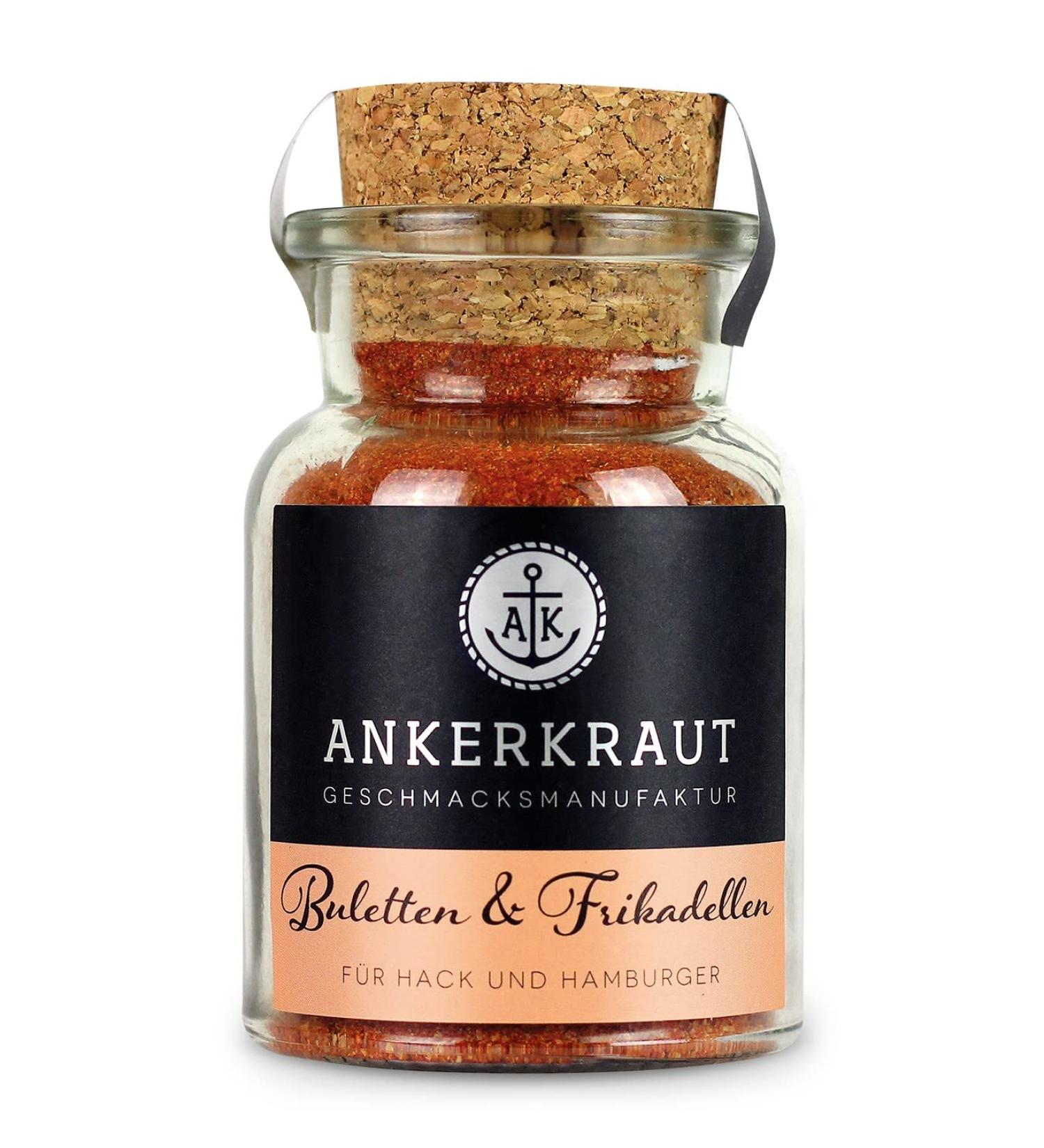 Ankerkraut Buletten & Fleischpflanzerl Spice Mix for Meatballs - 100g Cork Glass | Premium Meat Seasoning for Delicious Dishes - Buy Online on GoSupps.com
