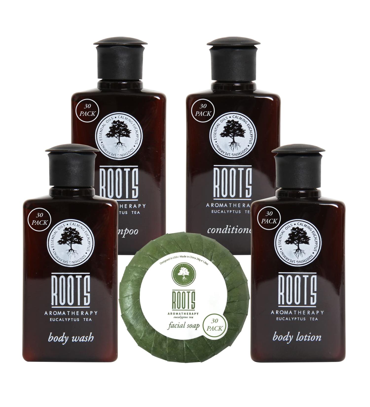 Travel Size Shampoo Conditioner Body Wash Lotion & Soap Set (150 PK) - Sulfate Free Toiletries for Airbnb & Guest Bathrooms - Bulk Mini Hygiene Kits - Buy Online on GoSupps.com