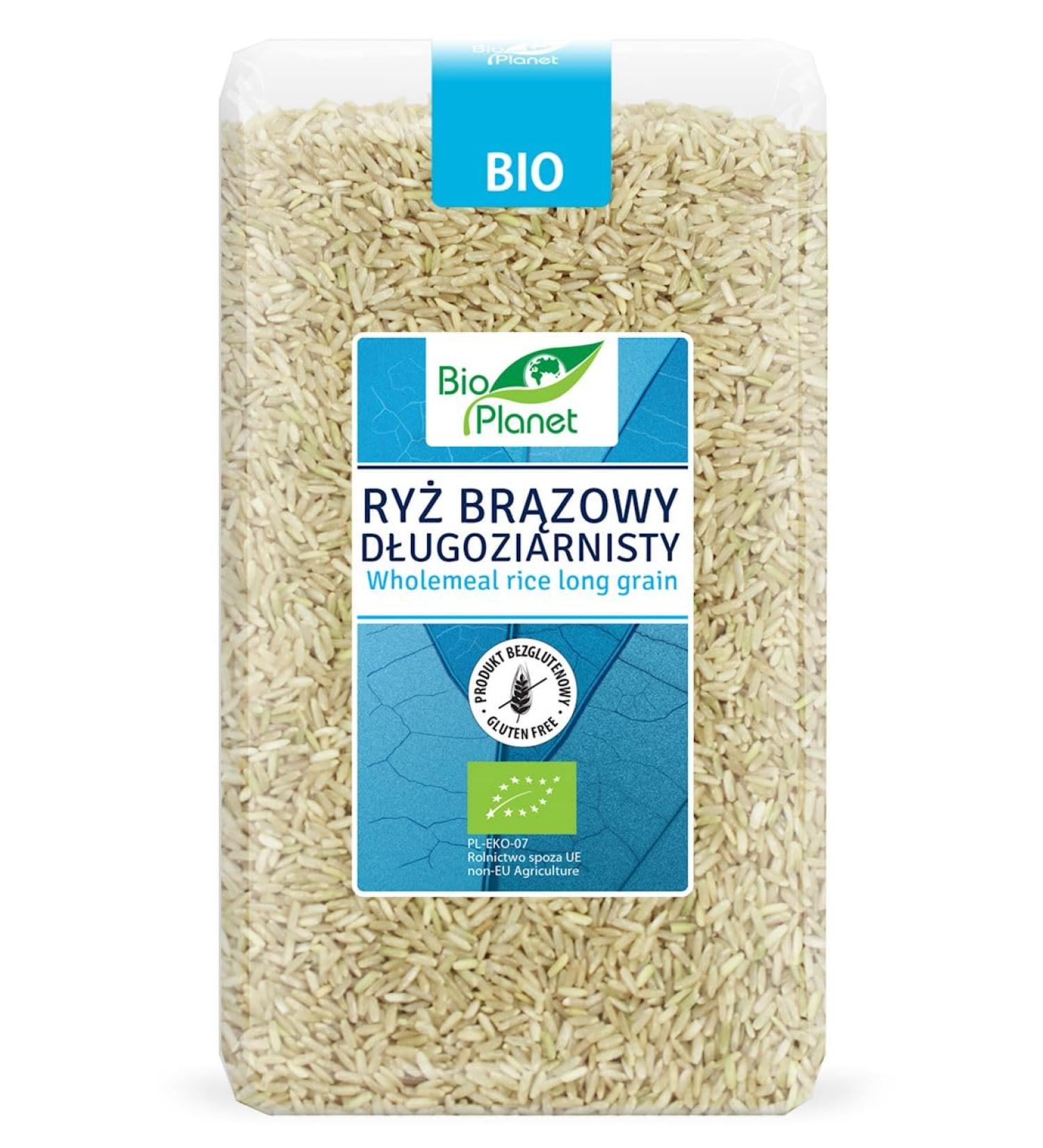 Long grain brown rice BIO 1 kg BIO PLANET - Buy Online on GoSupps.com