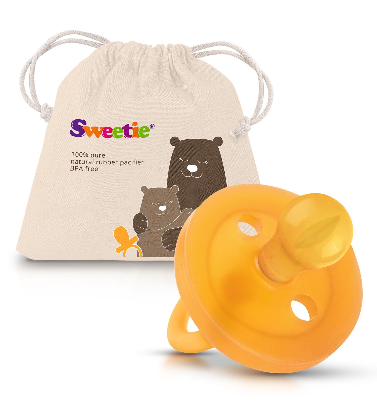 Buy Sweetie Natural Rubber Pacifier - Rounded 6-12 Months | 1 Piece for Comfort & Safety - Buy Online on GoSupps.com